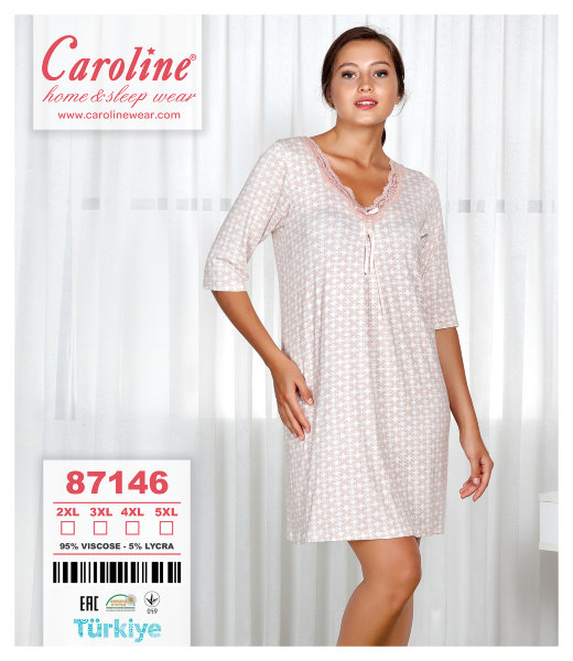 Caroline 87146 ночная рубашка 2XL, 3XL, 4XL, 5XL