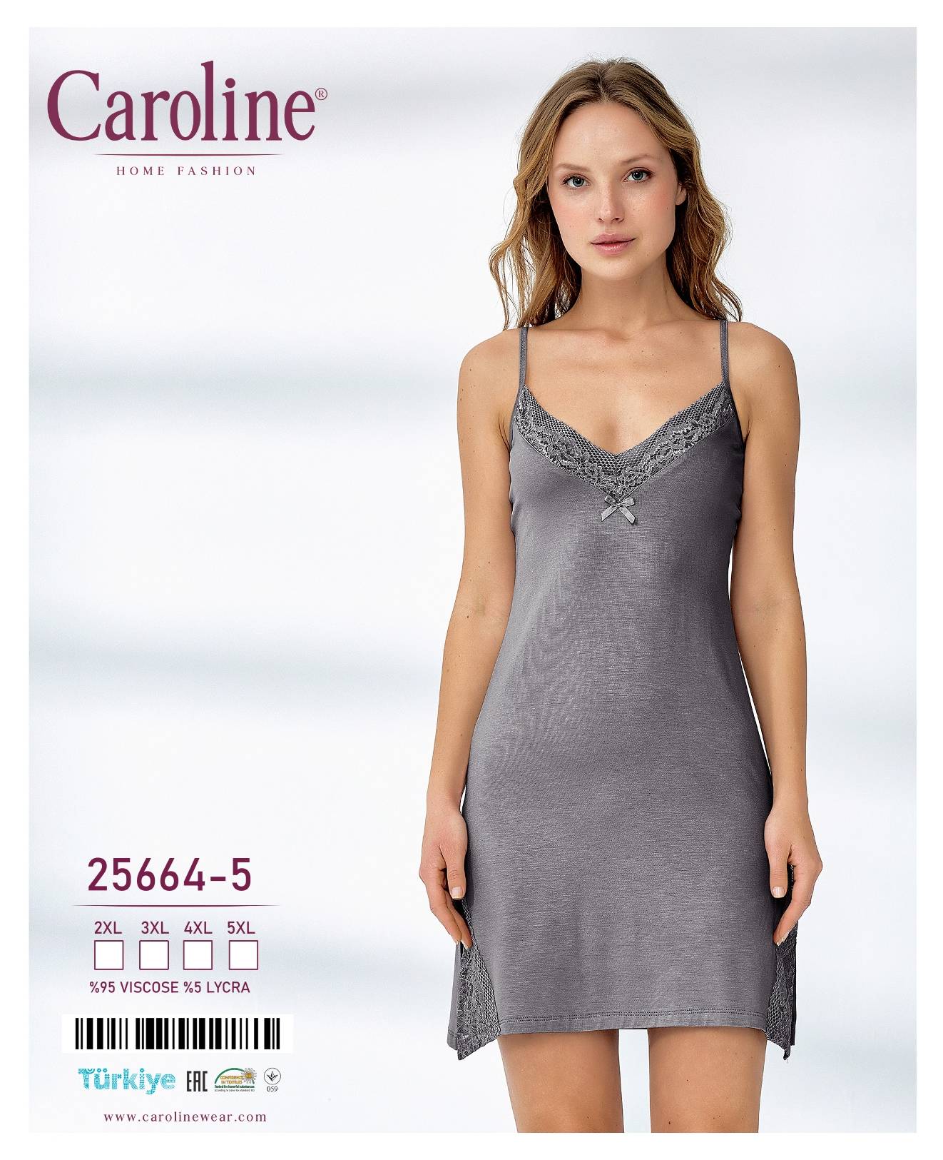 Caroline 25664 ночная рубашка 4XL