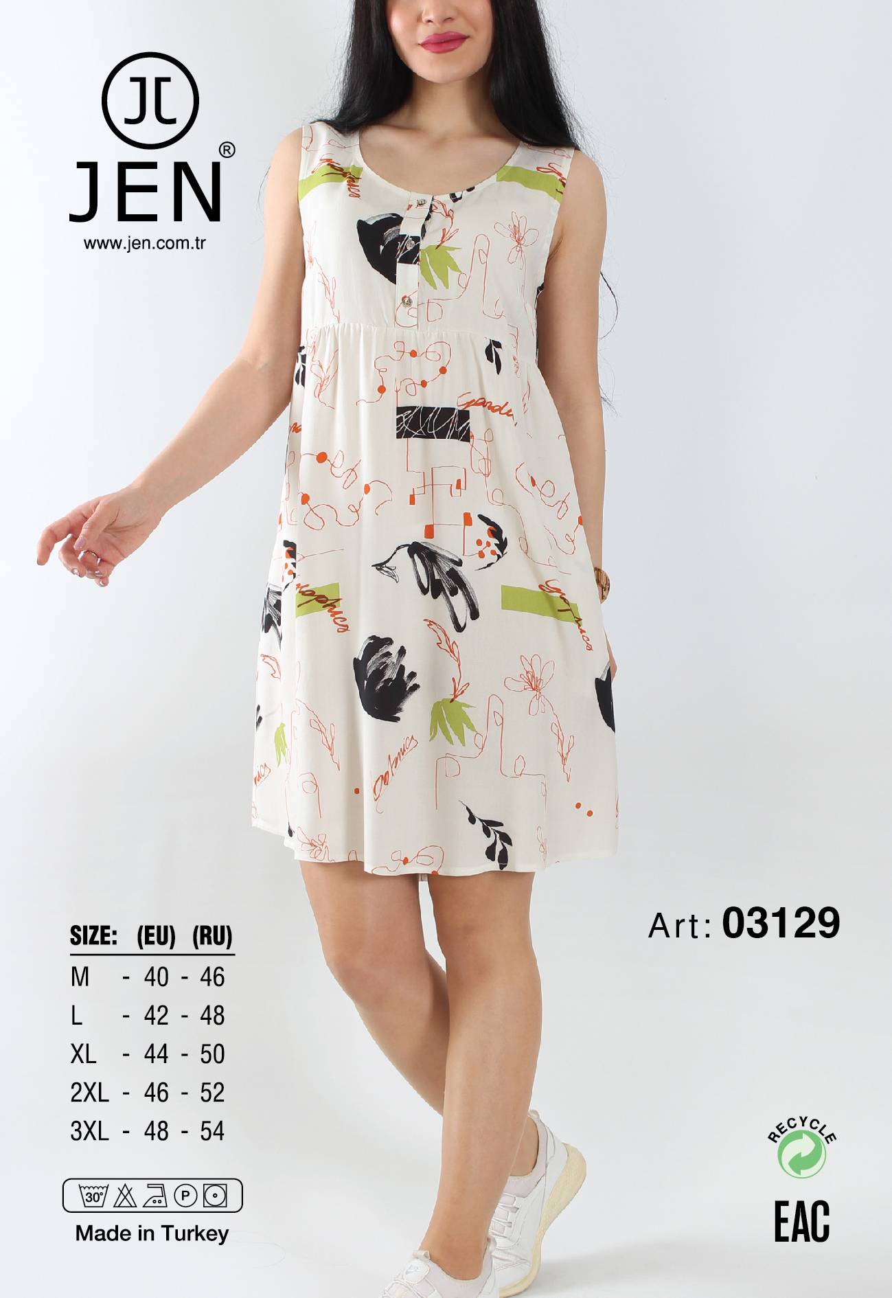 Jen 03129 платье M, L, 2XL, 3XL