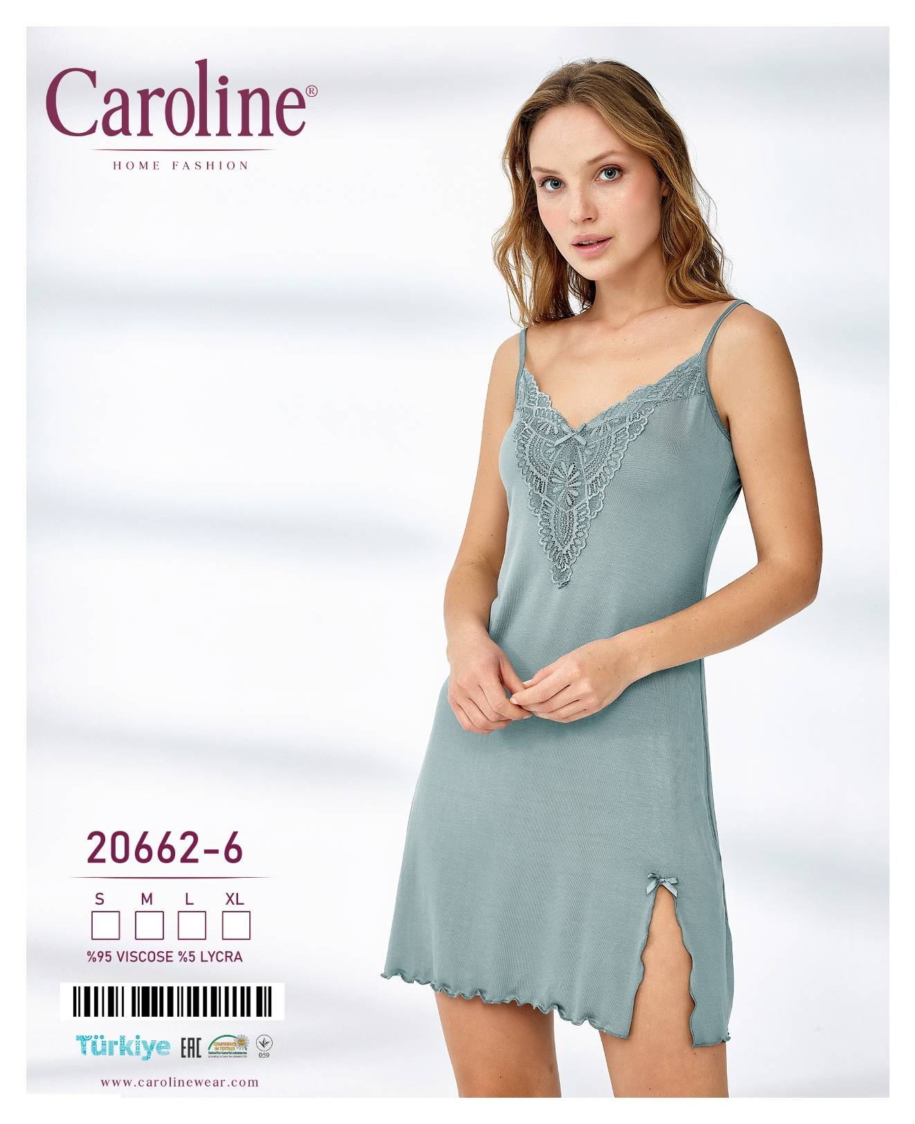 Caroline 20662 ночная рубашка S