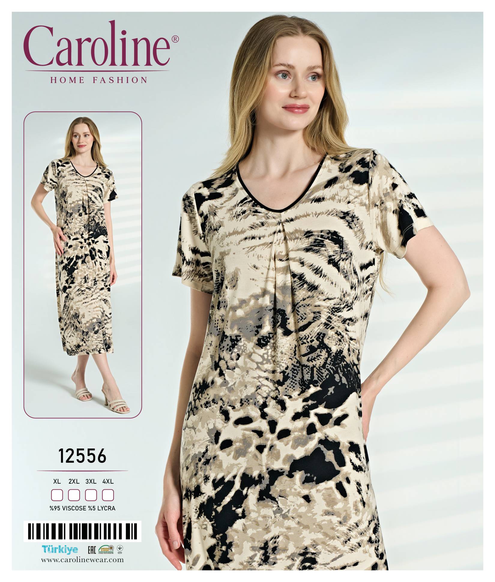Caroline 12556 ночная рубашка 3XL