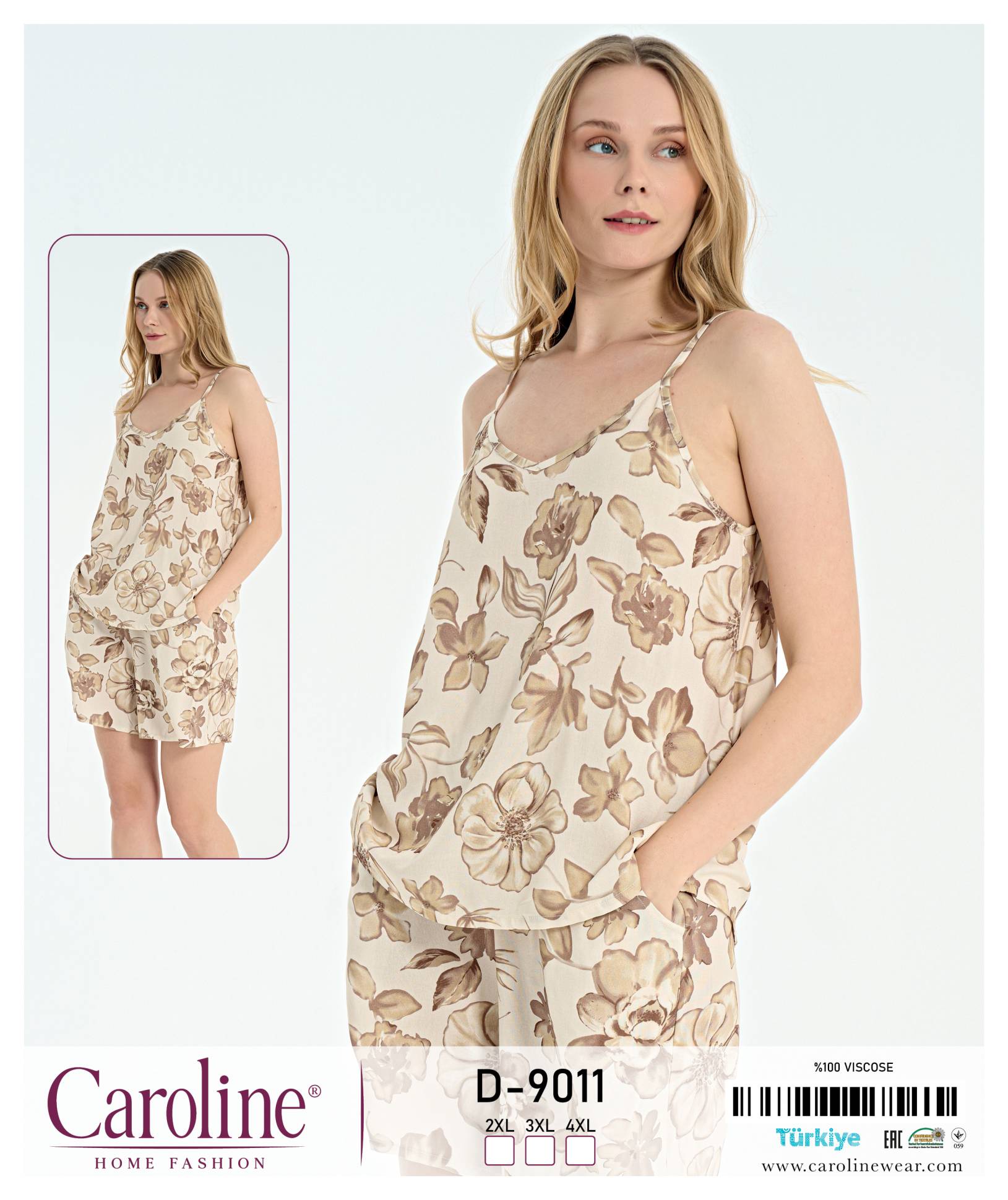 Caroline D-9011 пижама 2XL, 3XL, 4XL