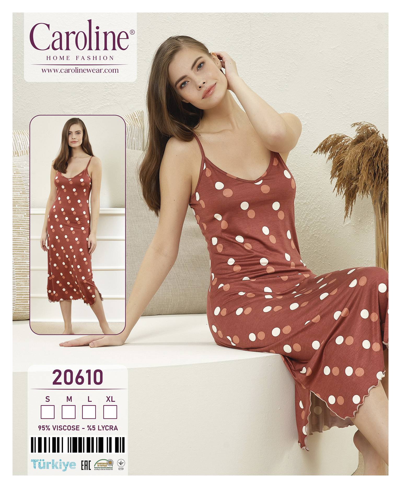 Caroline 20610 ночная рубашка S