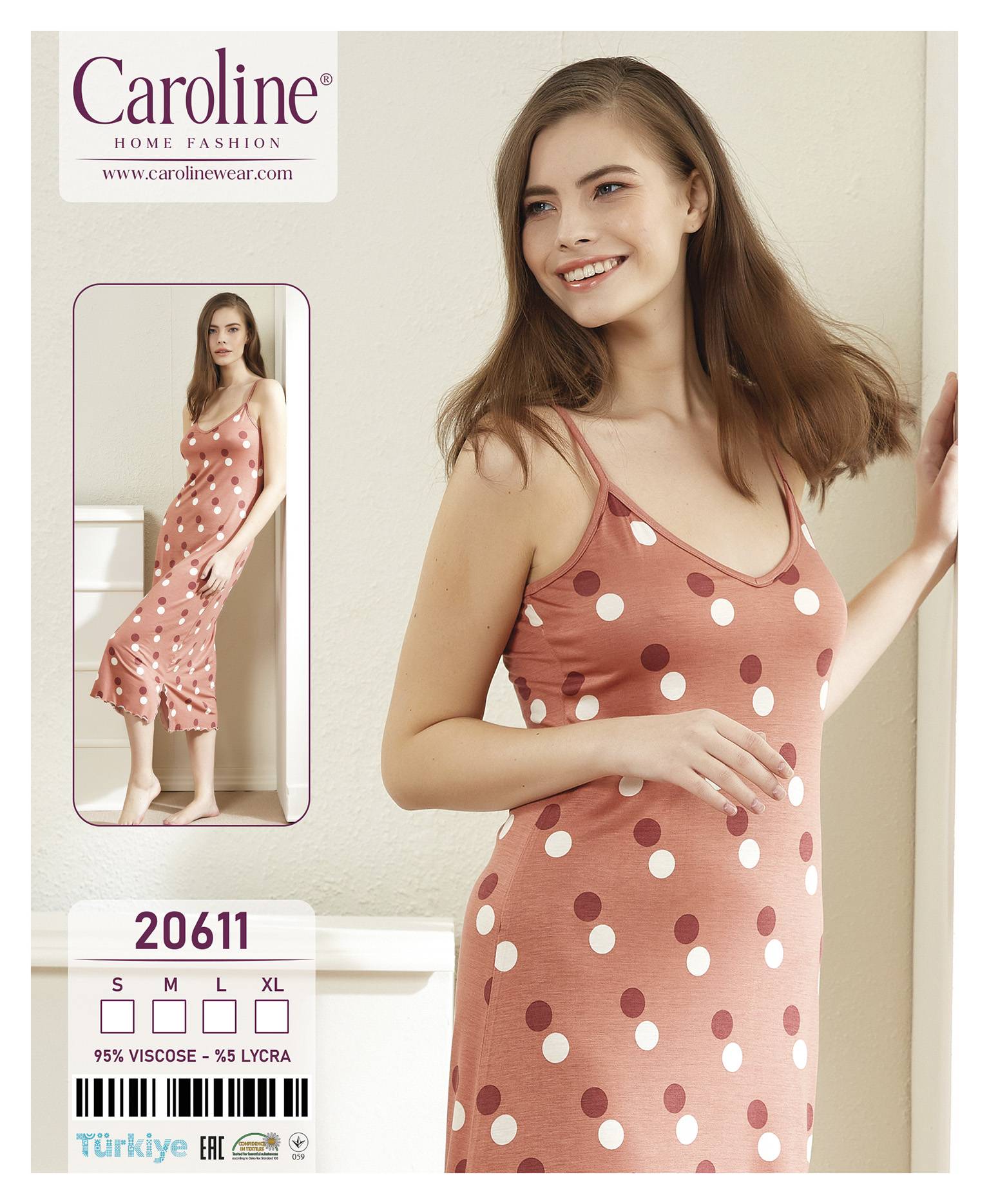 Caroline 20611 ночная рубашка S