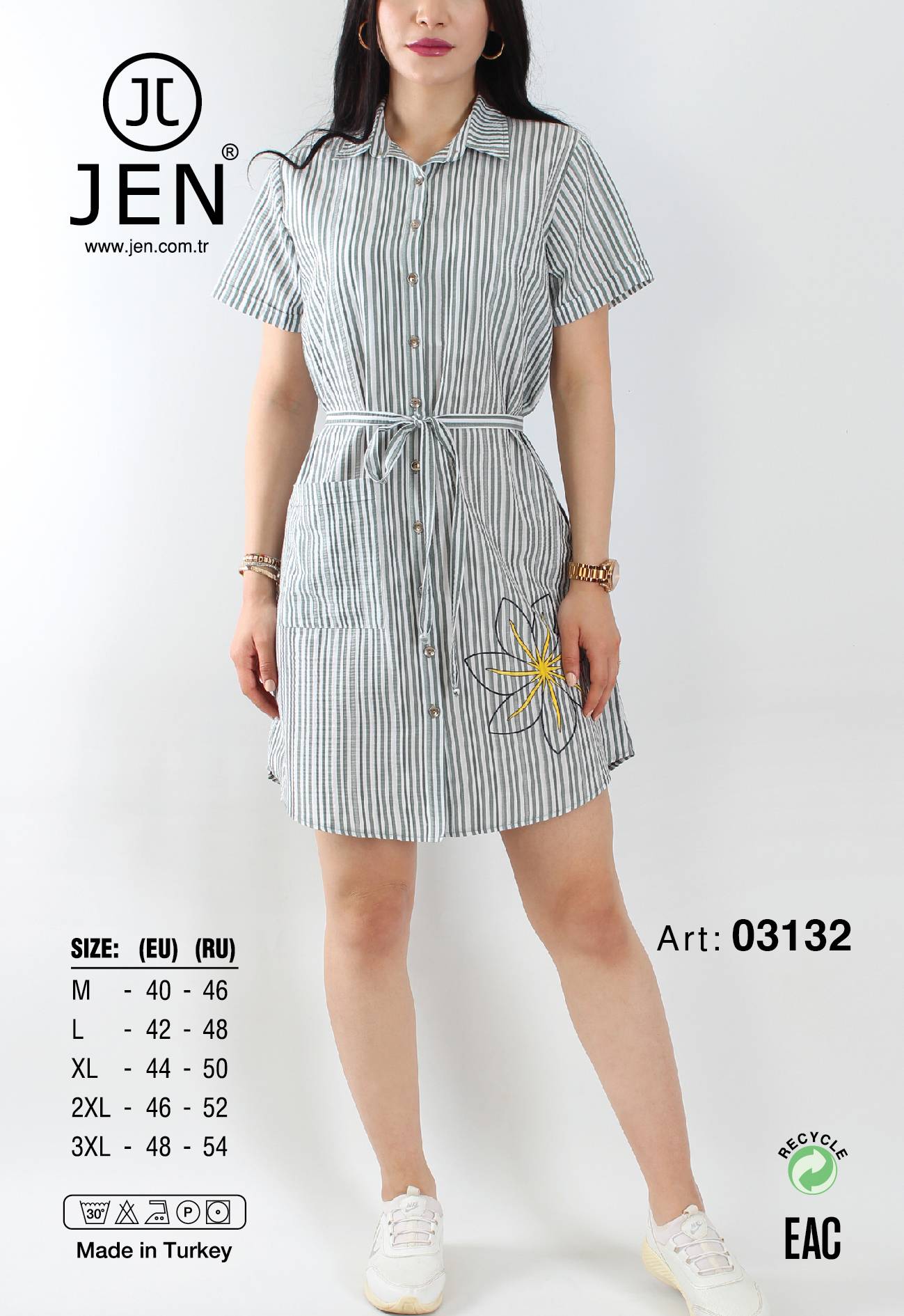 Jen 03132 халат L, XL, 2XL, 3XL