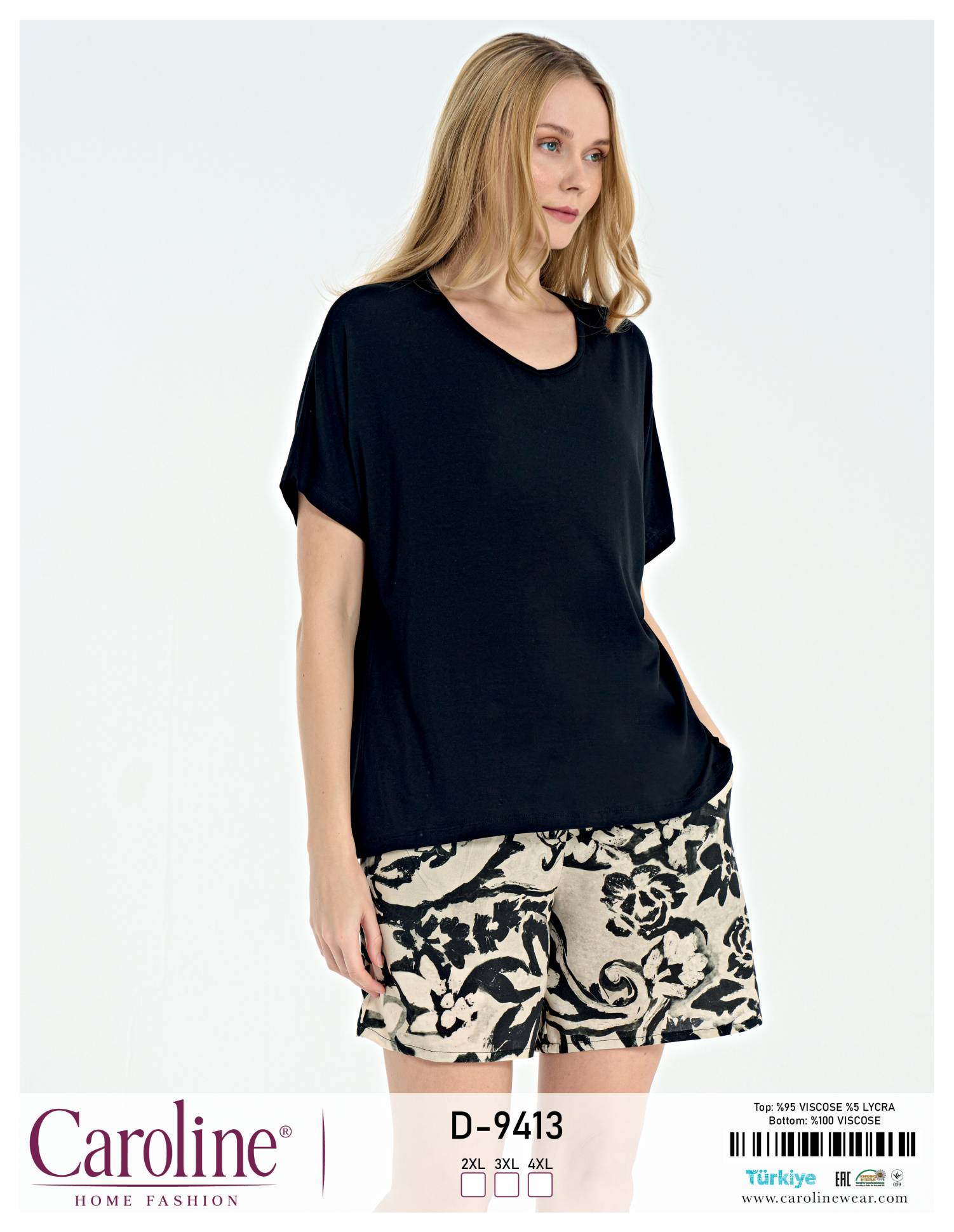 Caroline D-9413 пижама 2XL, 3XL, 4XL