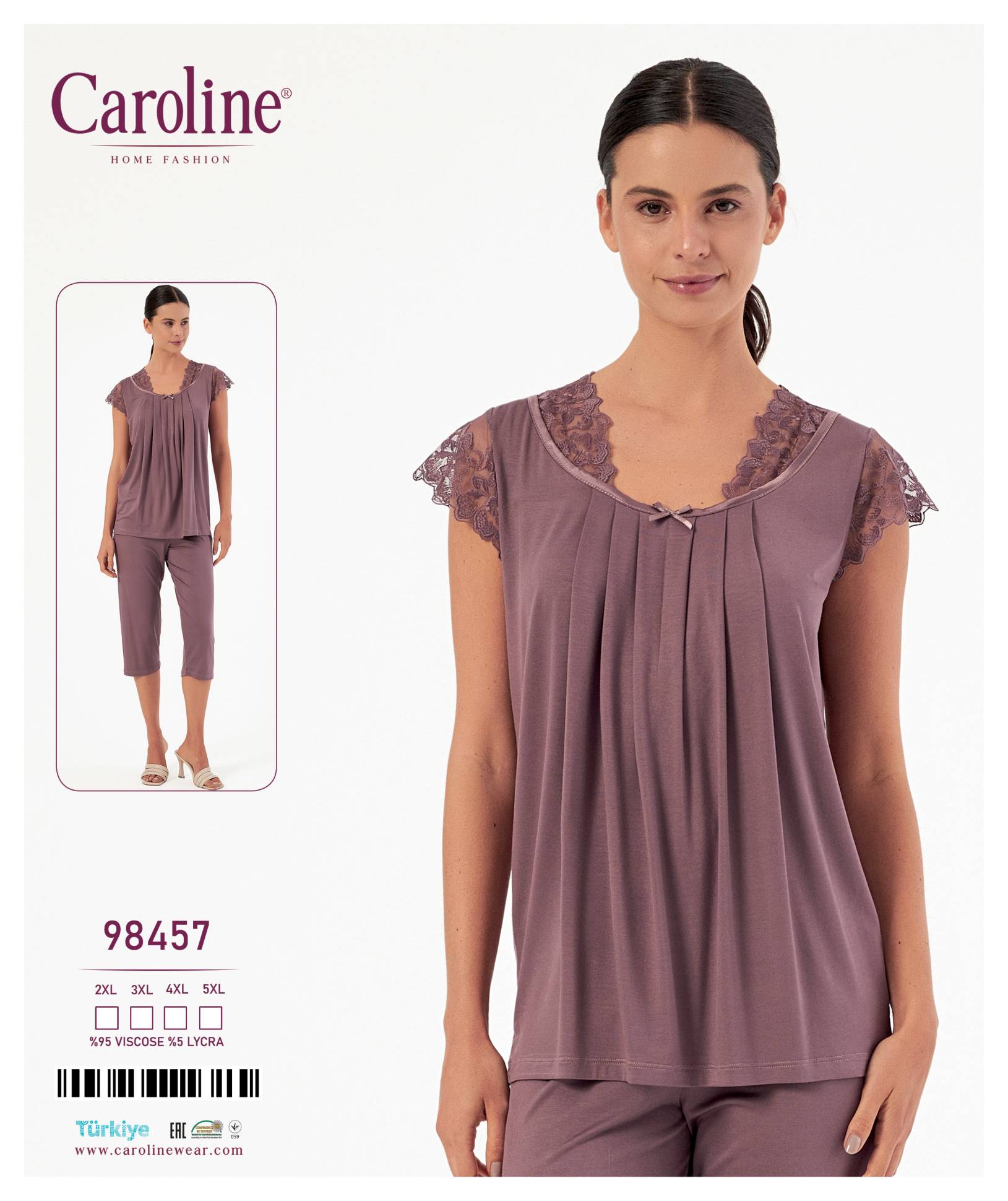 Caroline 98457 пижама 2XL, 3XL, 4XL, 5XL