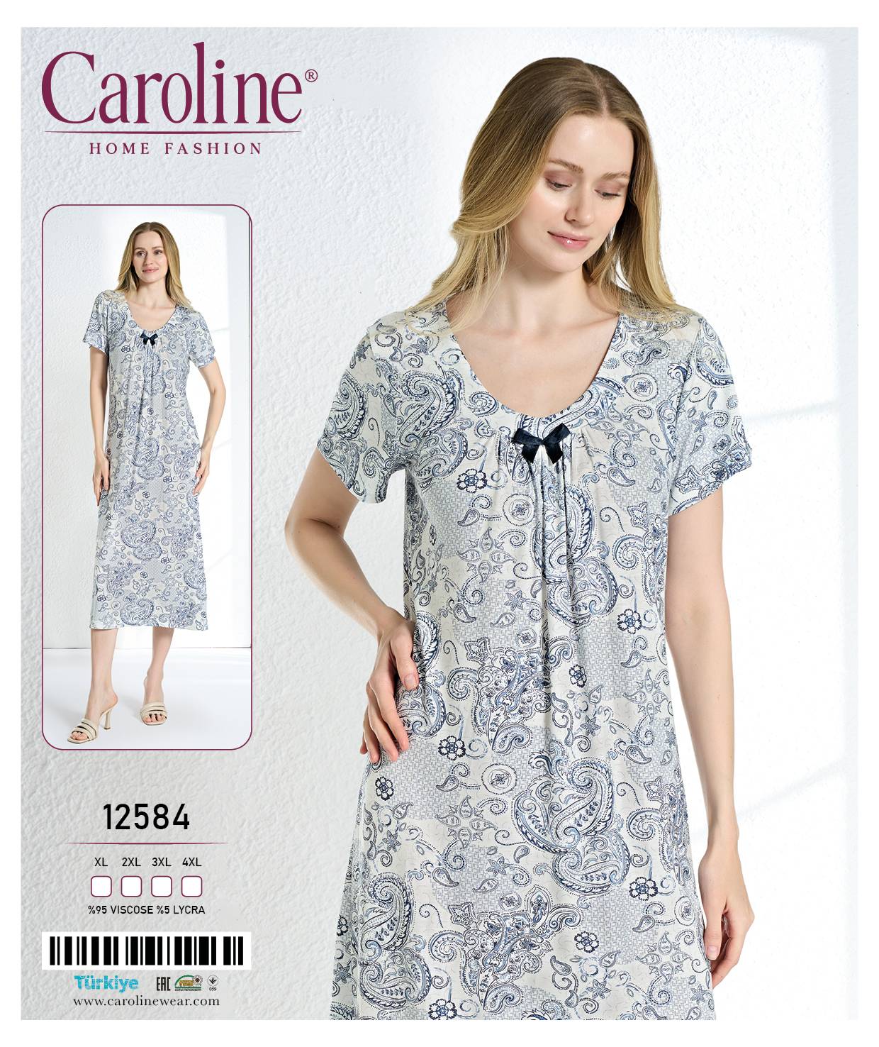 Caroline 12584 ночная рубашка 4XL