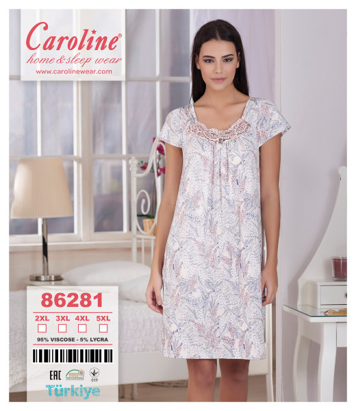 Caroline 86281 ночная рубашка 2XL, 3XL, 4XL, 5XL