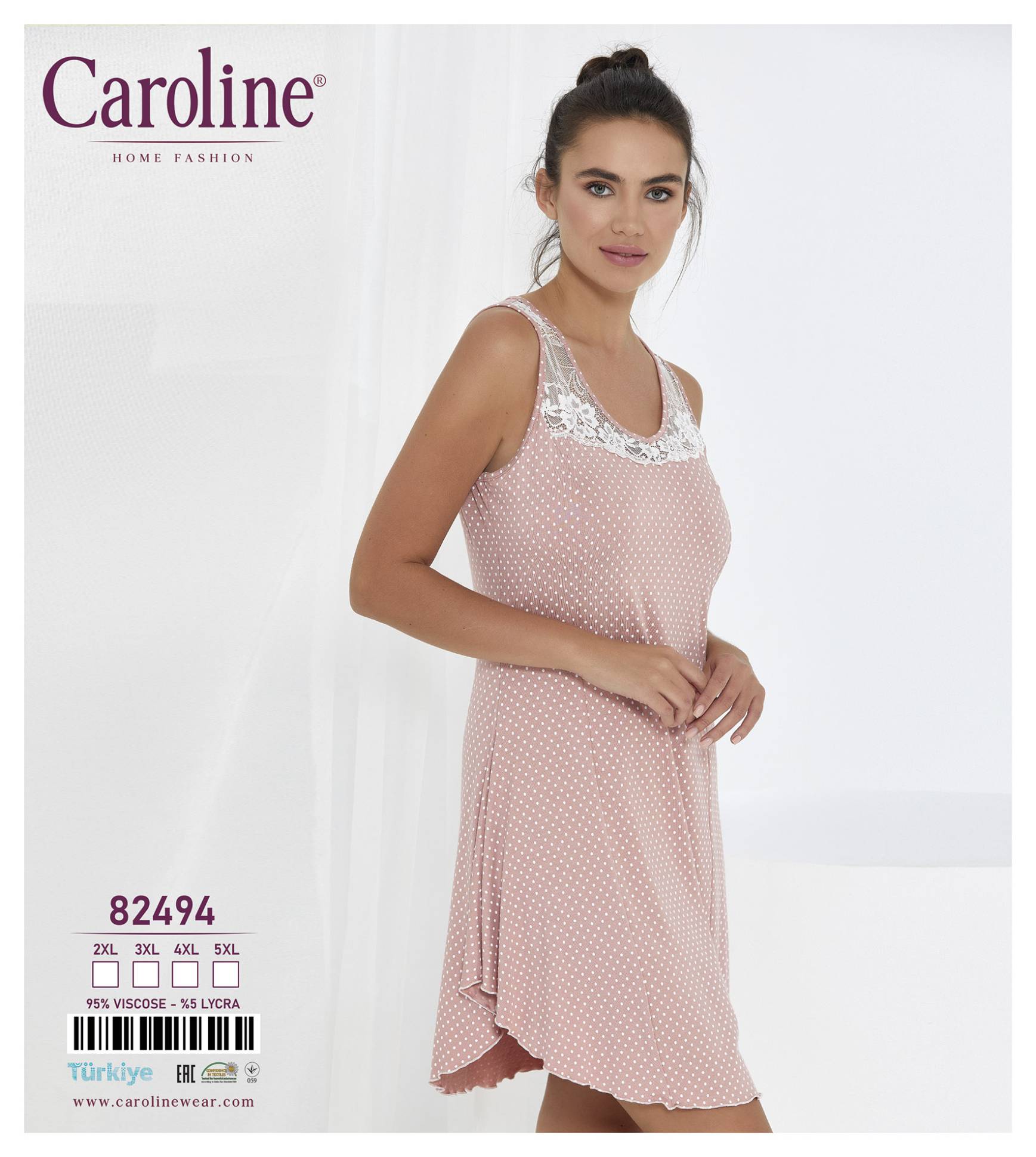 Caroline 82494 ночная рубашка 5XL