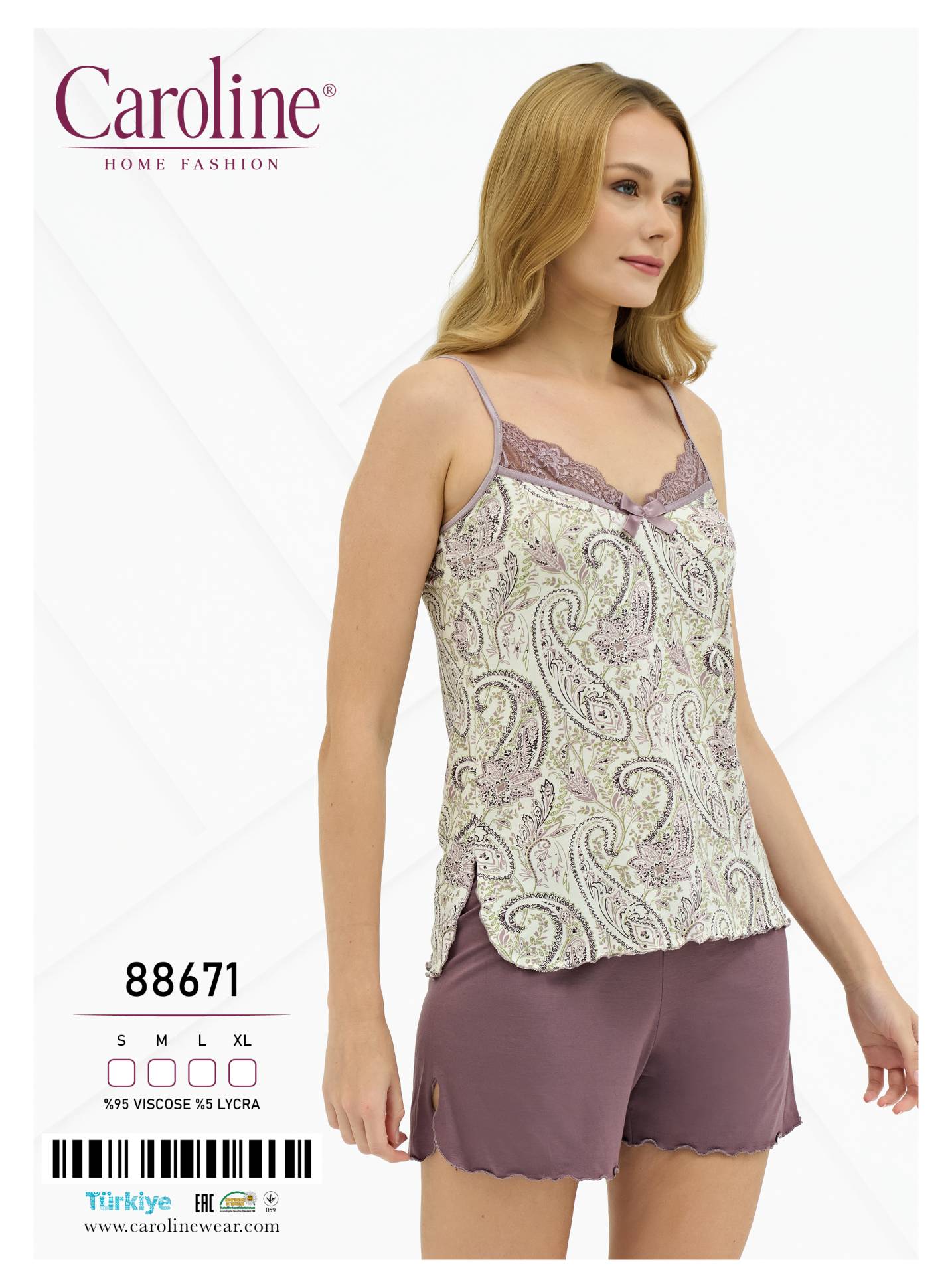 Caroline 88671 пижама S, M, L, XL