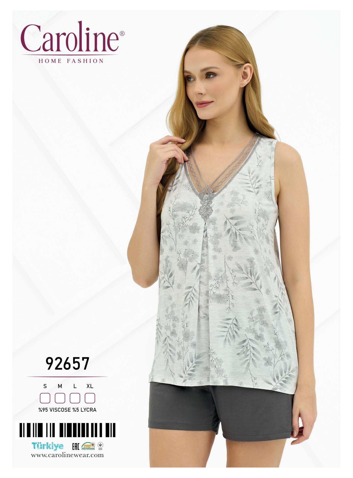 Caroline 92657 пижама S, M, L, XL