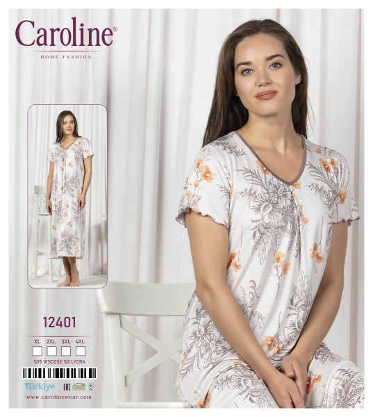 Caroline 12401 ночная рубашка XL, 2XL, 3XL, 4XL
