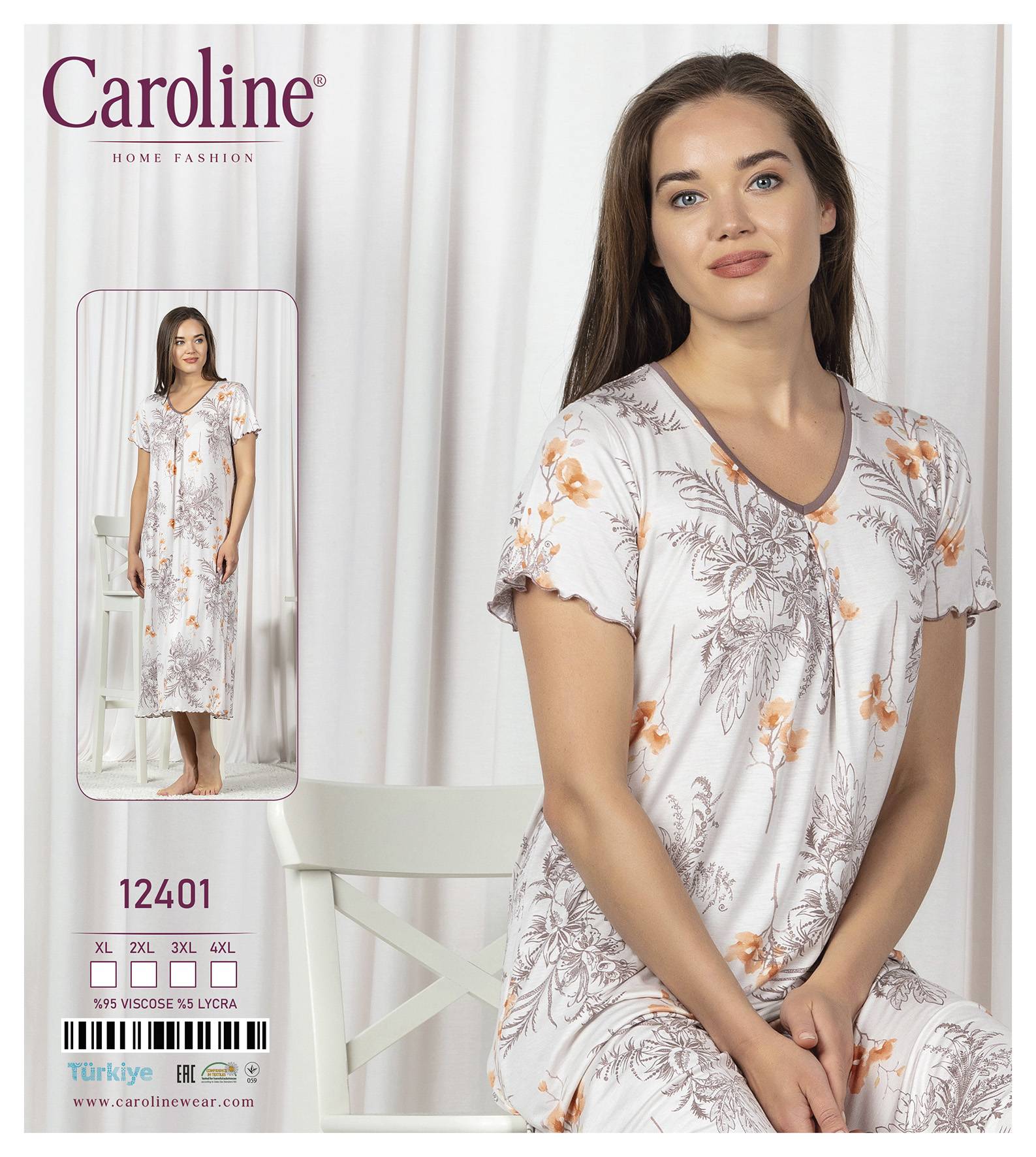 Caroline 12401 ночная рубашка XL