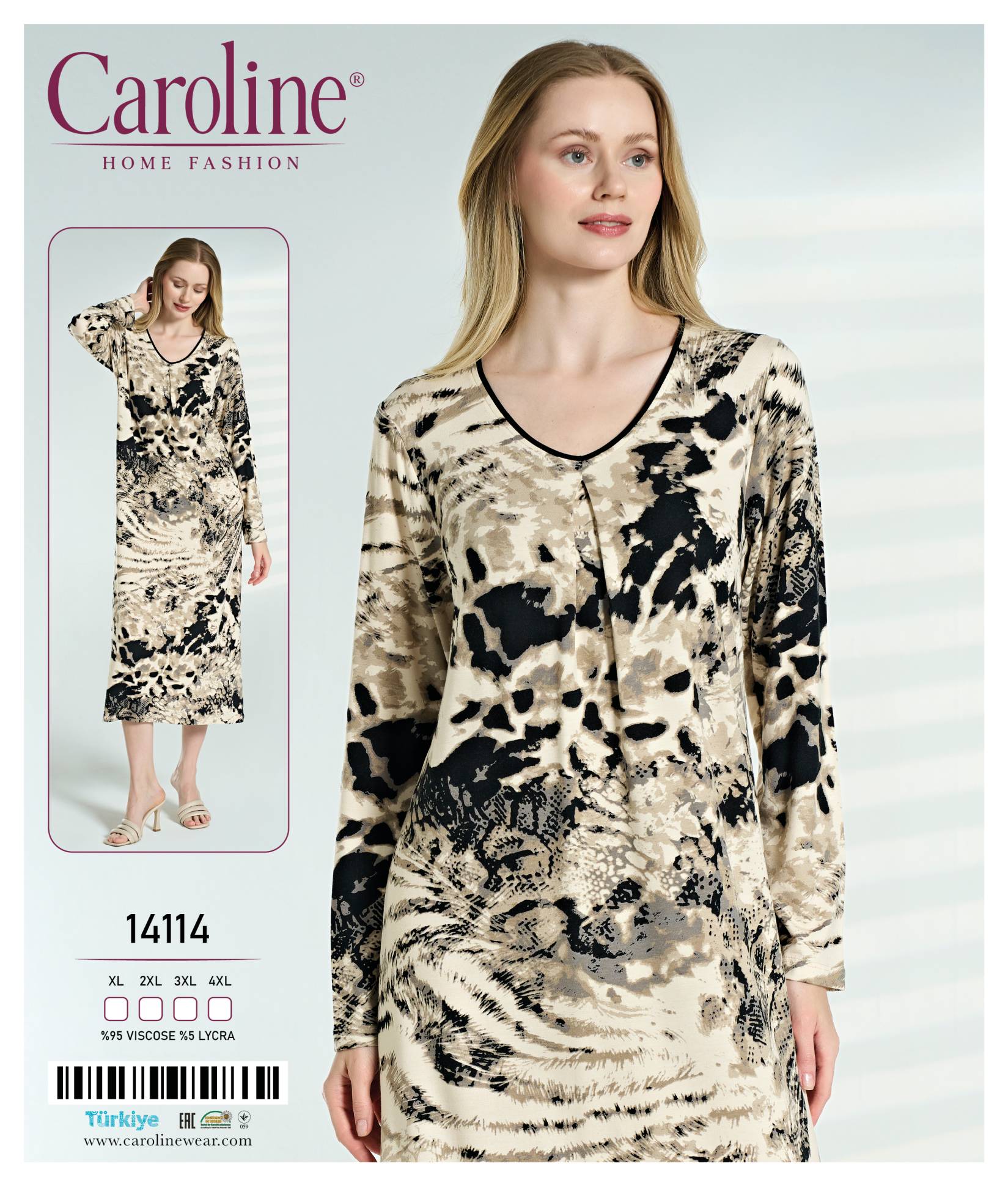 Caroline 14114 ночная рубашка XL, 2XL