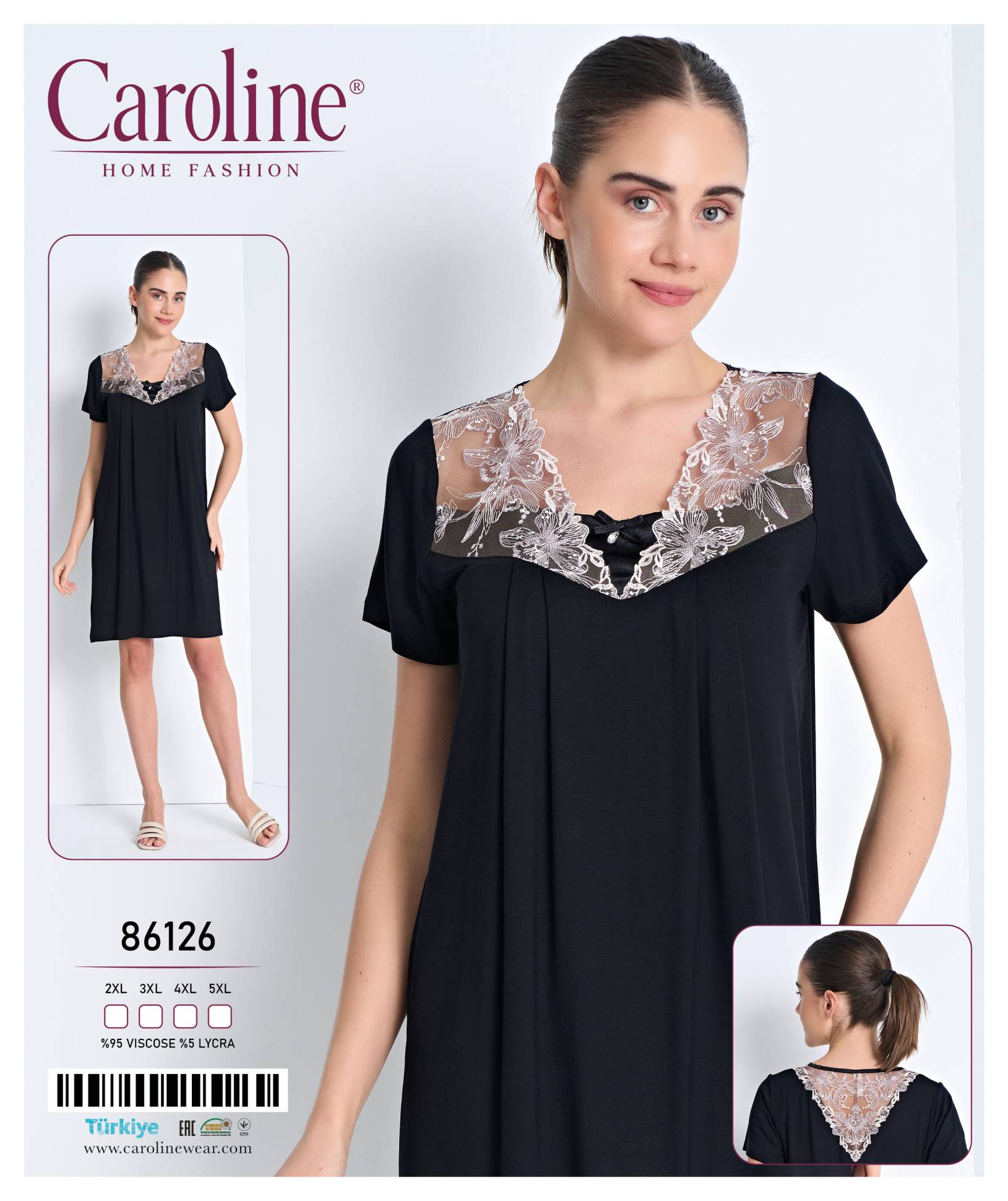 Caroline 86126 ночная рубашка 2XL