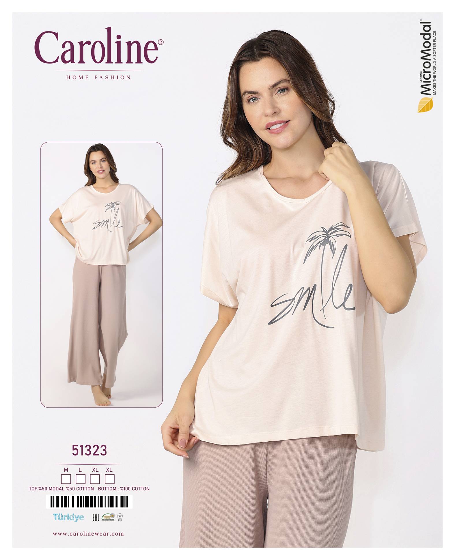 Caroline 51323 пижама M, L, XL