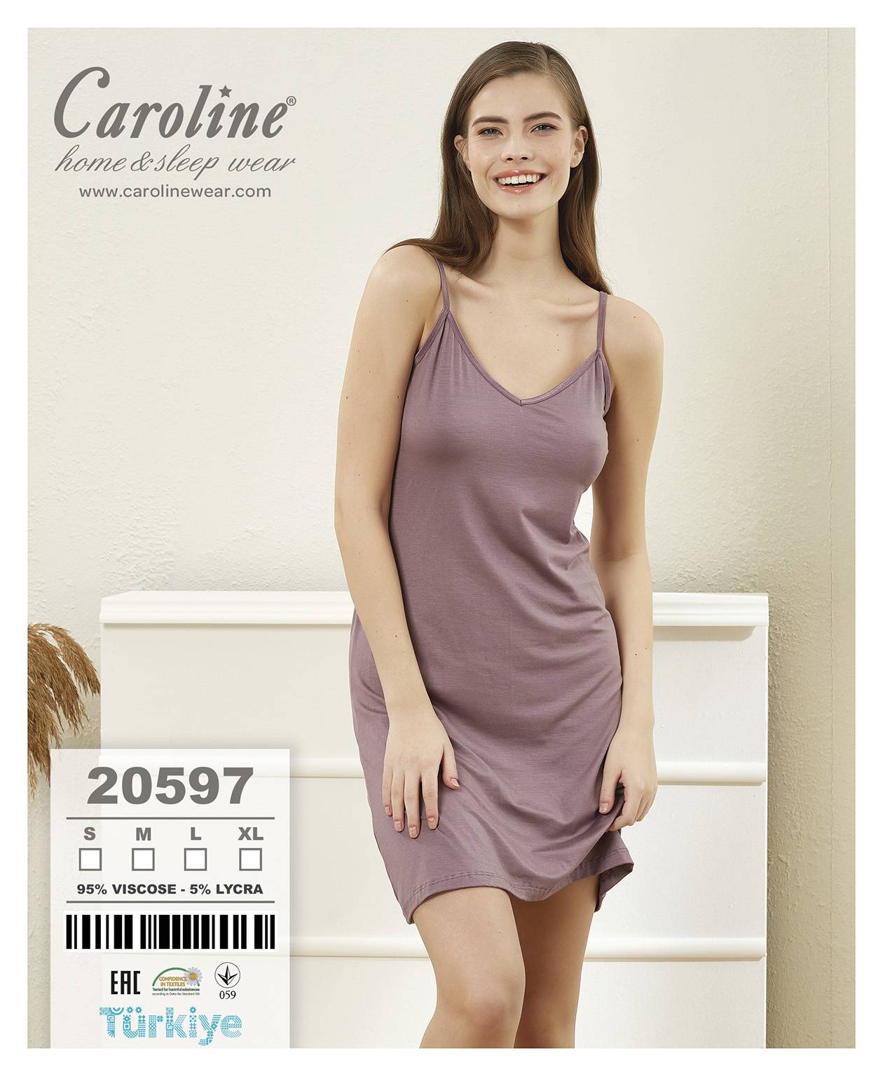 Caroline 20597 ночная рубашка S