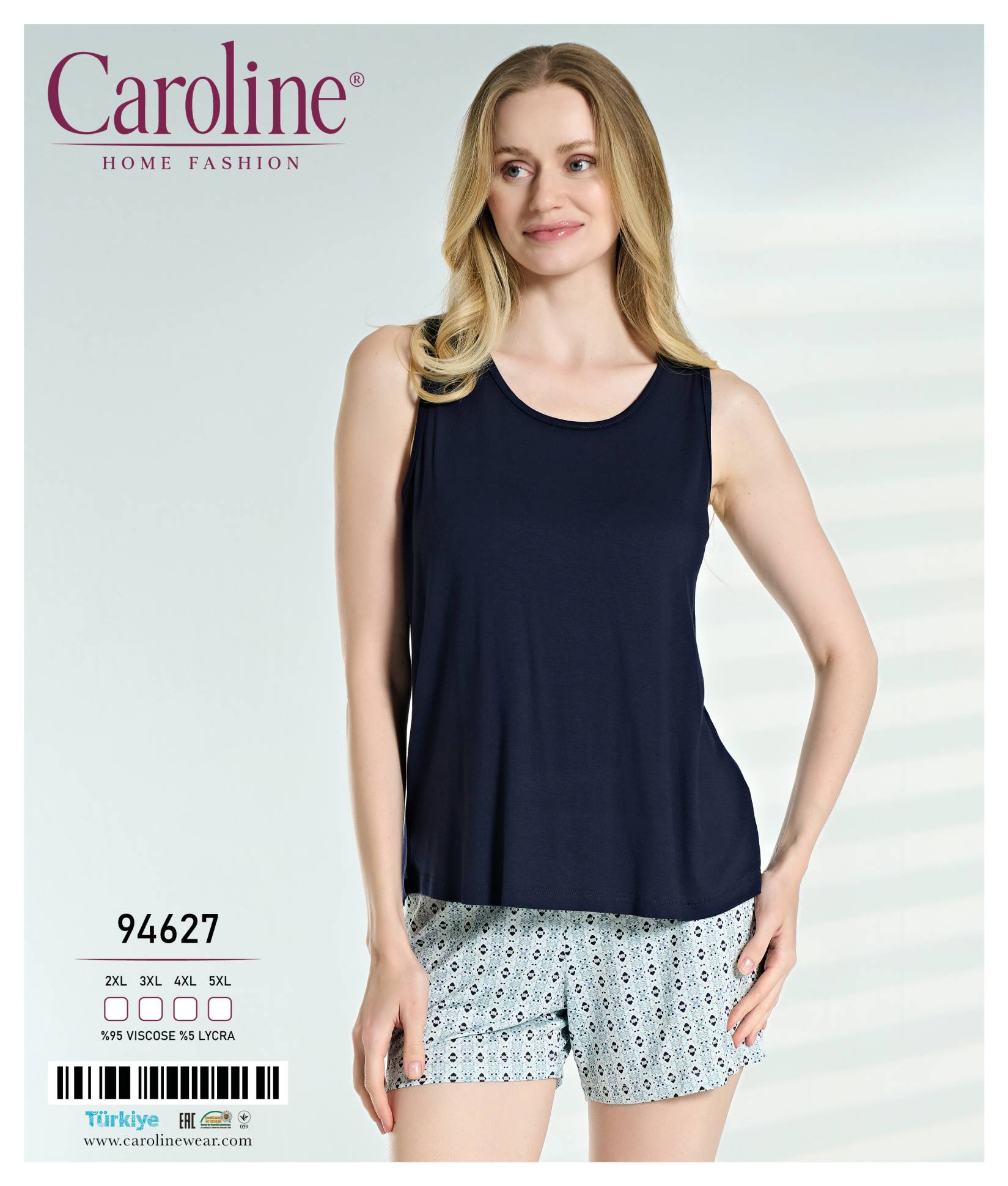 Caroline 94627 пижама 2XL, 3XL, 4XL, 5XL