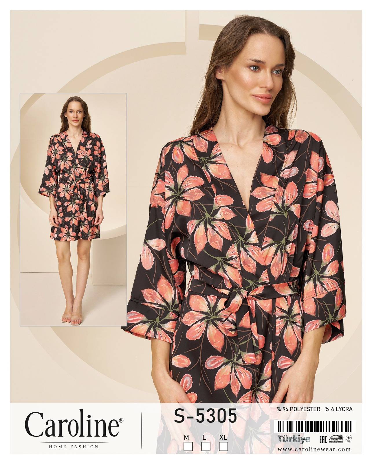Caroline S-5305 халат M, L, XL