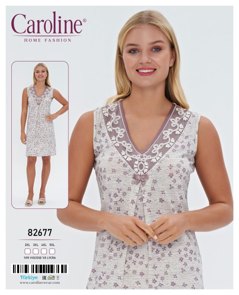 Caroline 82677 ночная рубашка 2XL, 3XL, 4XL, 5XL