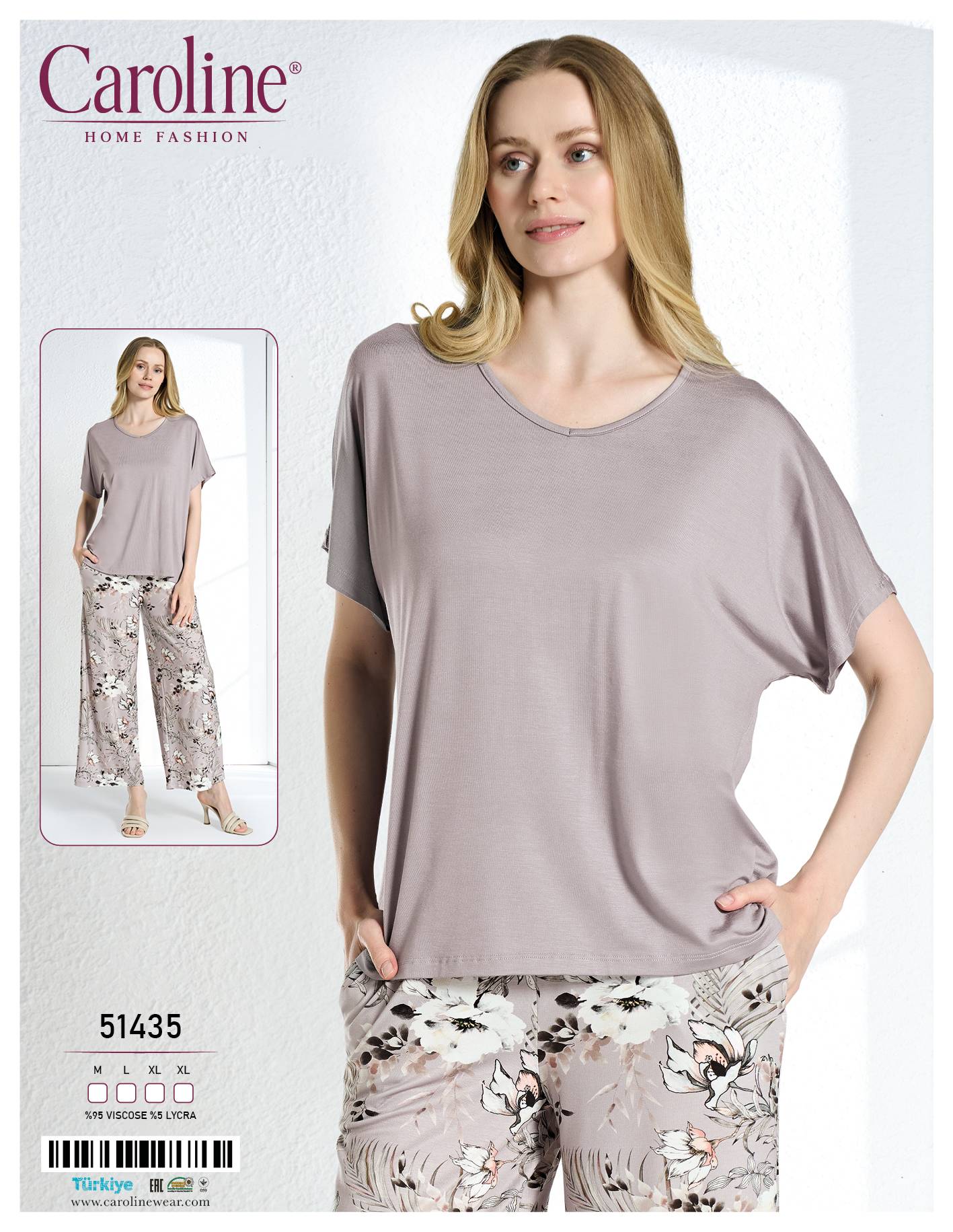 Caroline 51435 пижама M, L, XL, XL