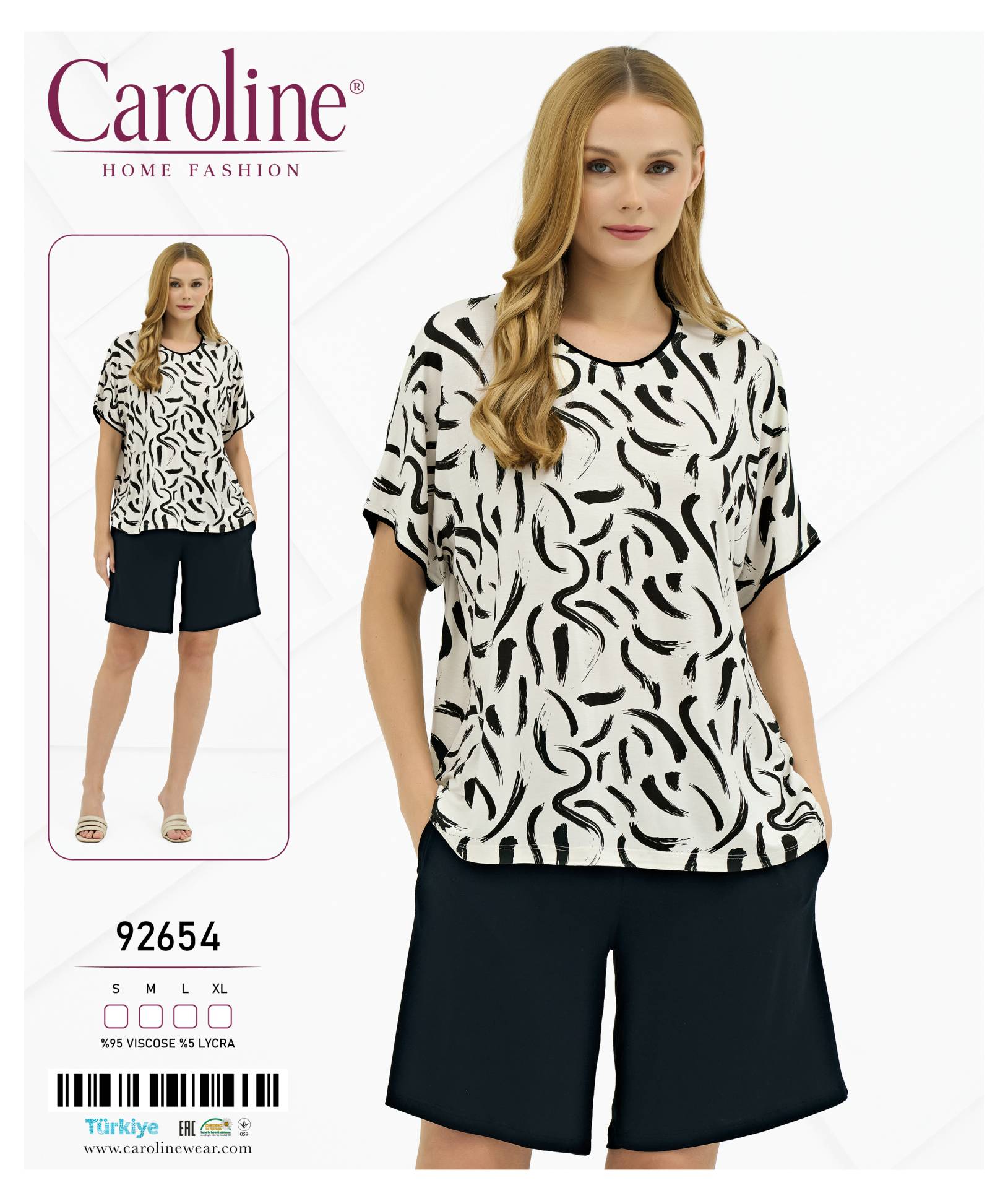 Caroline 92654 пижама S, M, L, XL