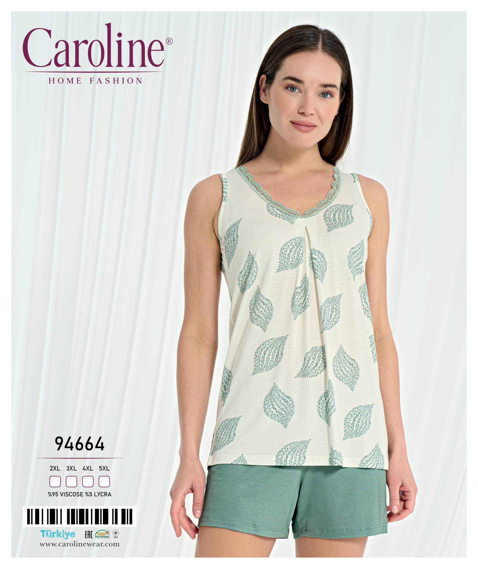 Caroline 94664 пижама 2XL, 3XL, 4XL, 5XL