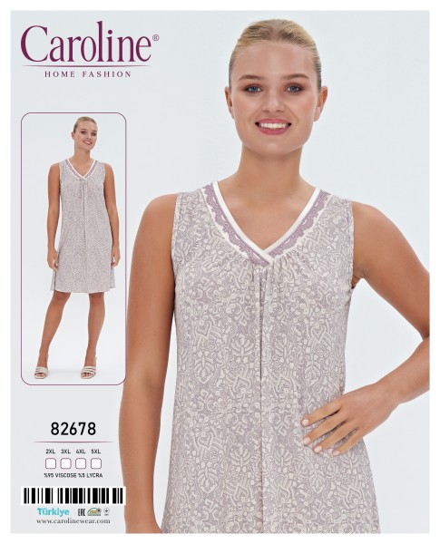 Caroline 82678 ночная рубашка 2XL, 3XL, 4XL, 5XL