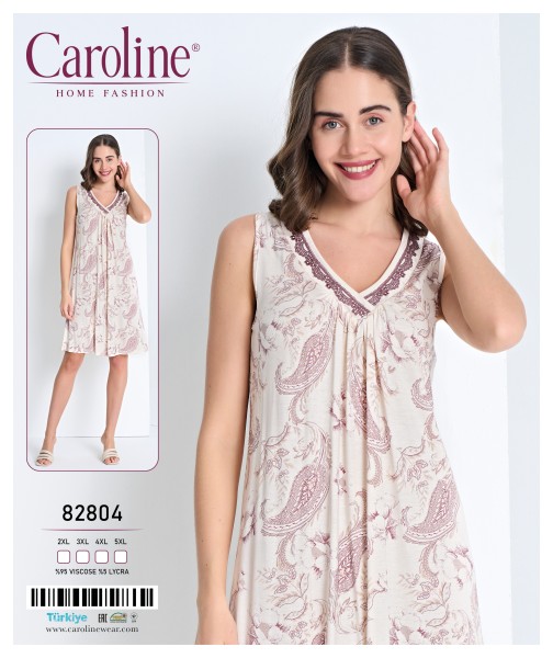 Caroline 82804 ночная рубашка 2XL, 3XL, 4XL, 5XL