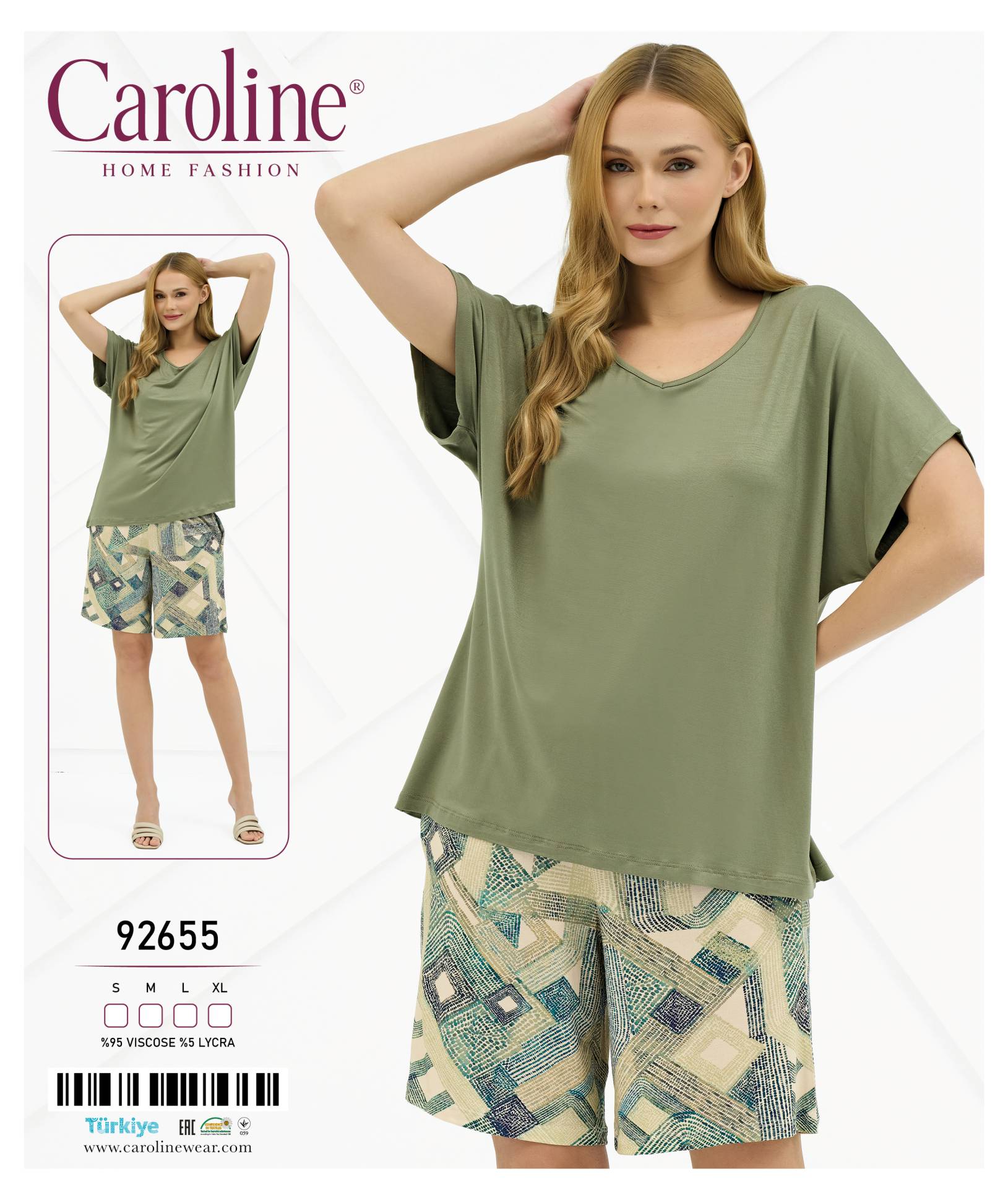 Caroline 92655 пижама S, M, L, XL
