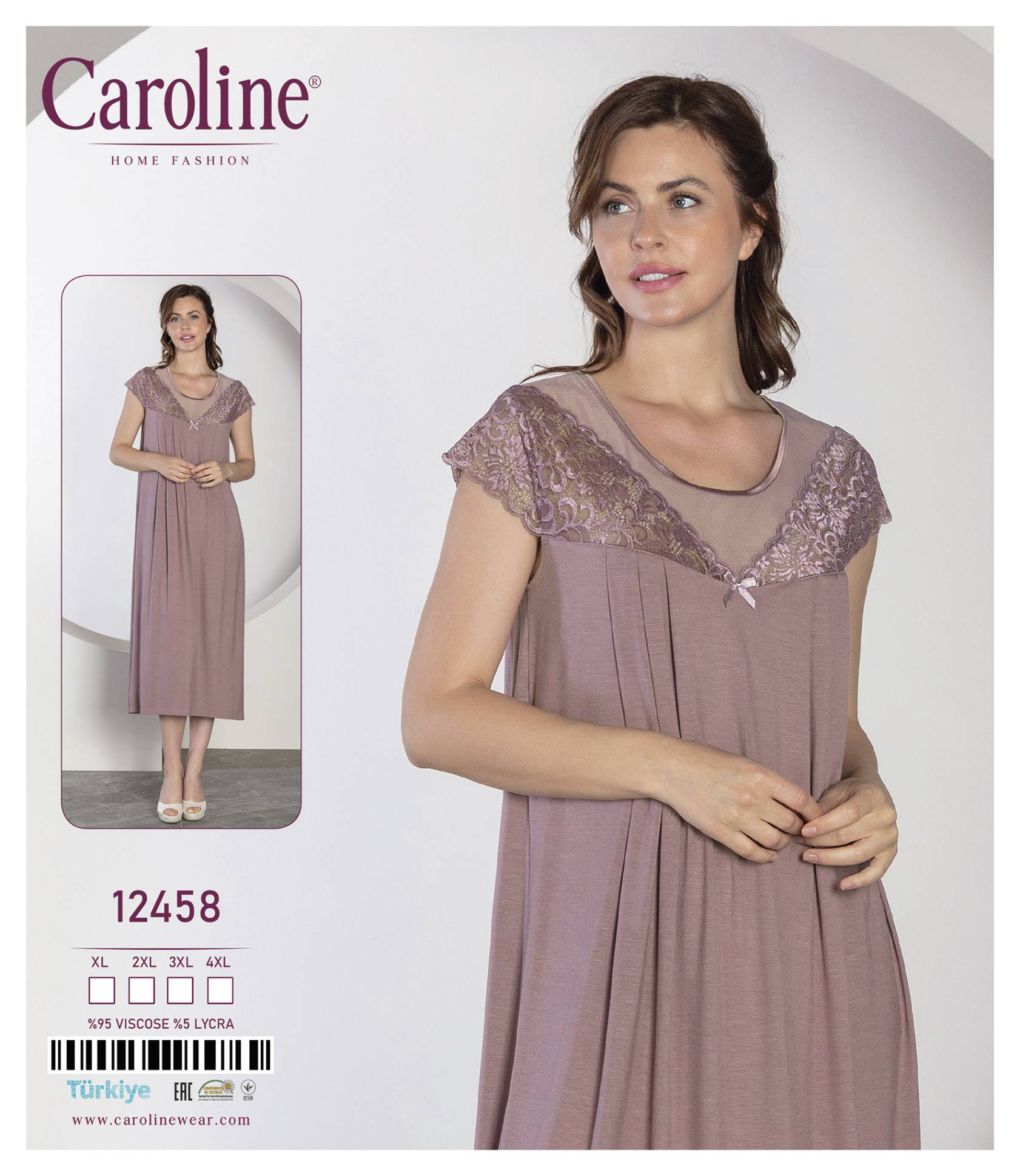 Caroline 12458 ночная рубашка XL, 2XL