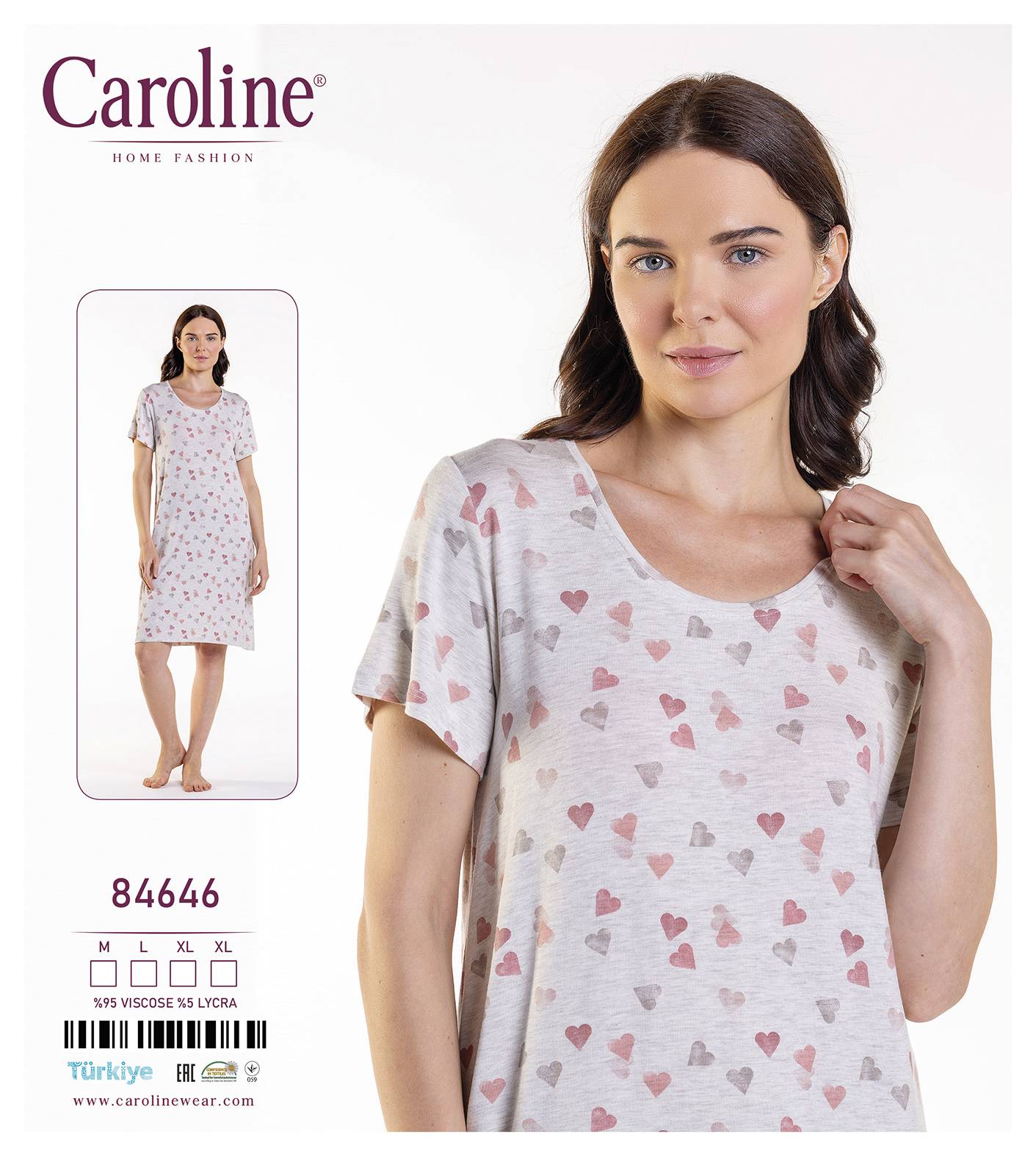 Caroline 84646 ночная рубашка M