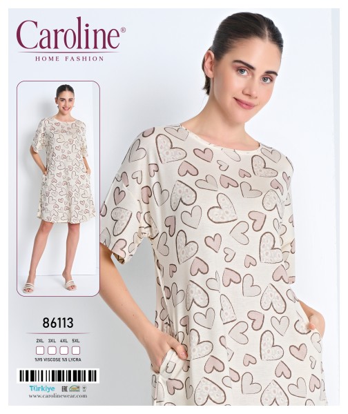 Caroline 86113 ночная рубашка 2XL, 3XL, 4XL, 5XL