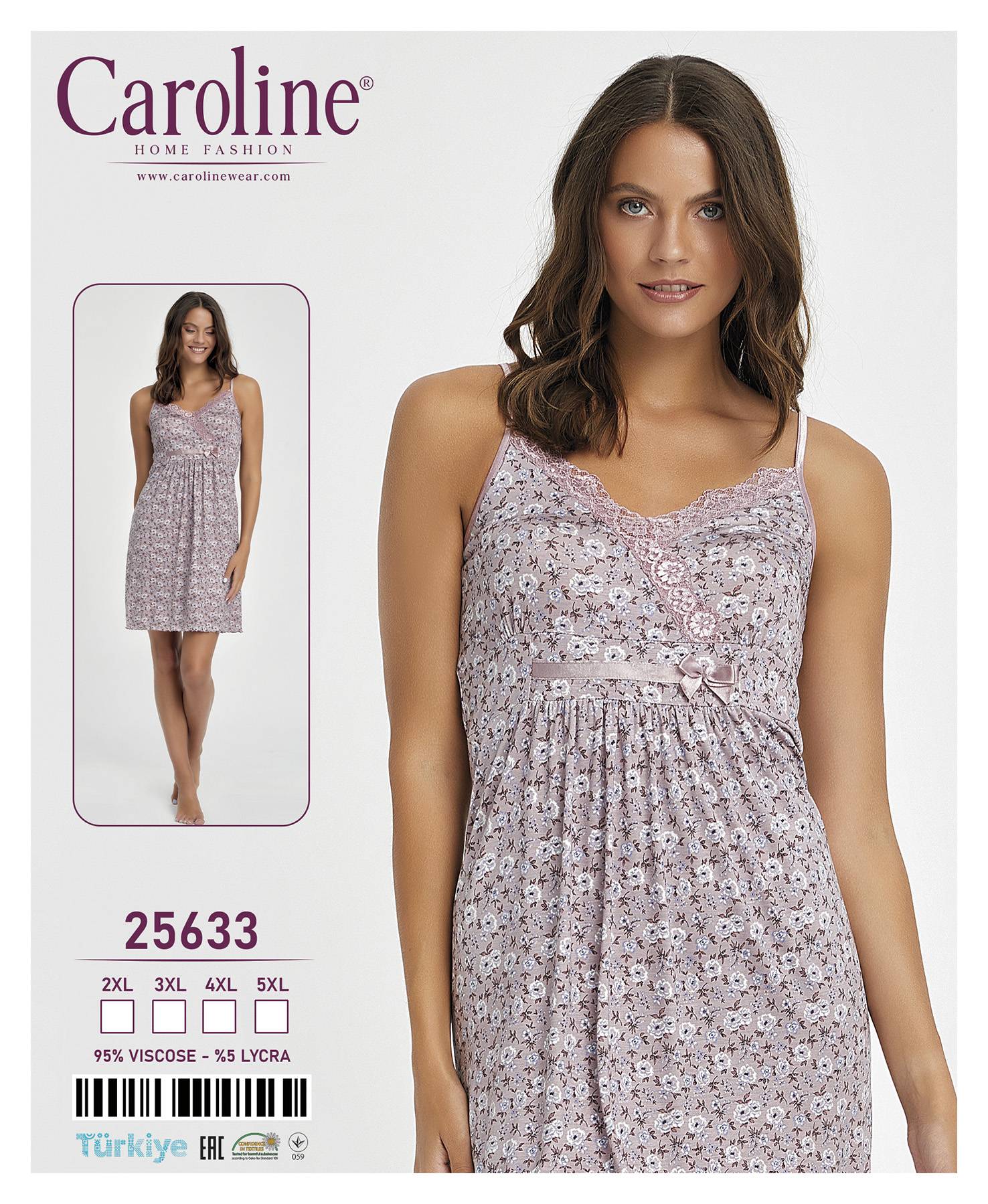 Caroline 25633 ночная рубашка 4XL, 5XL