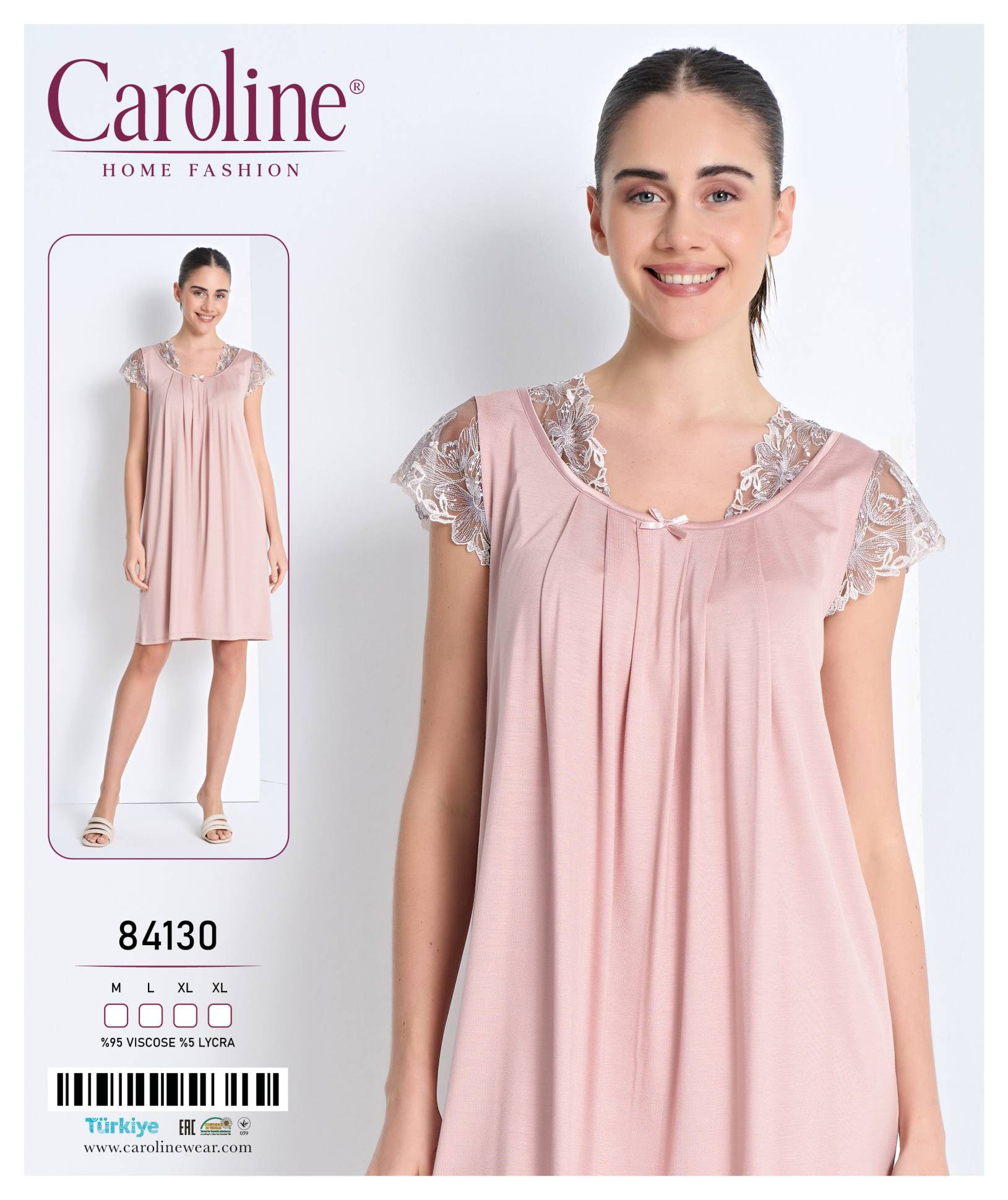 Caroline 84130 ночная рубашка M, L, XL, XL