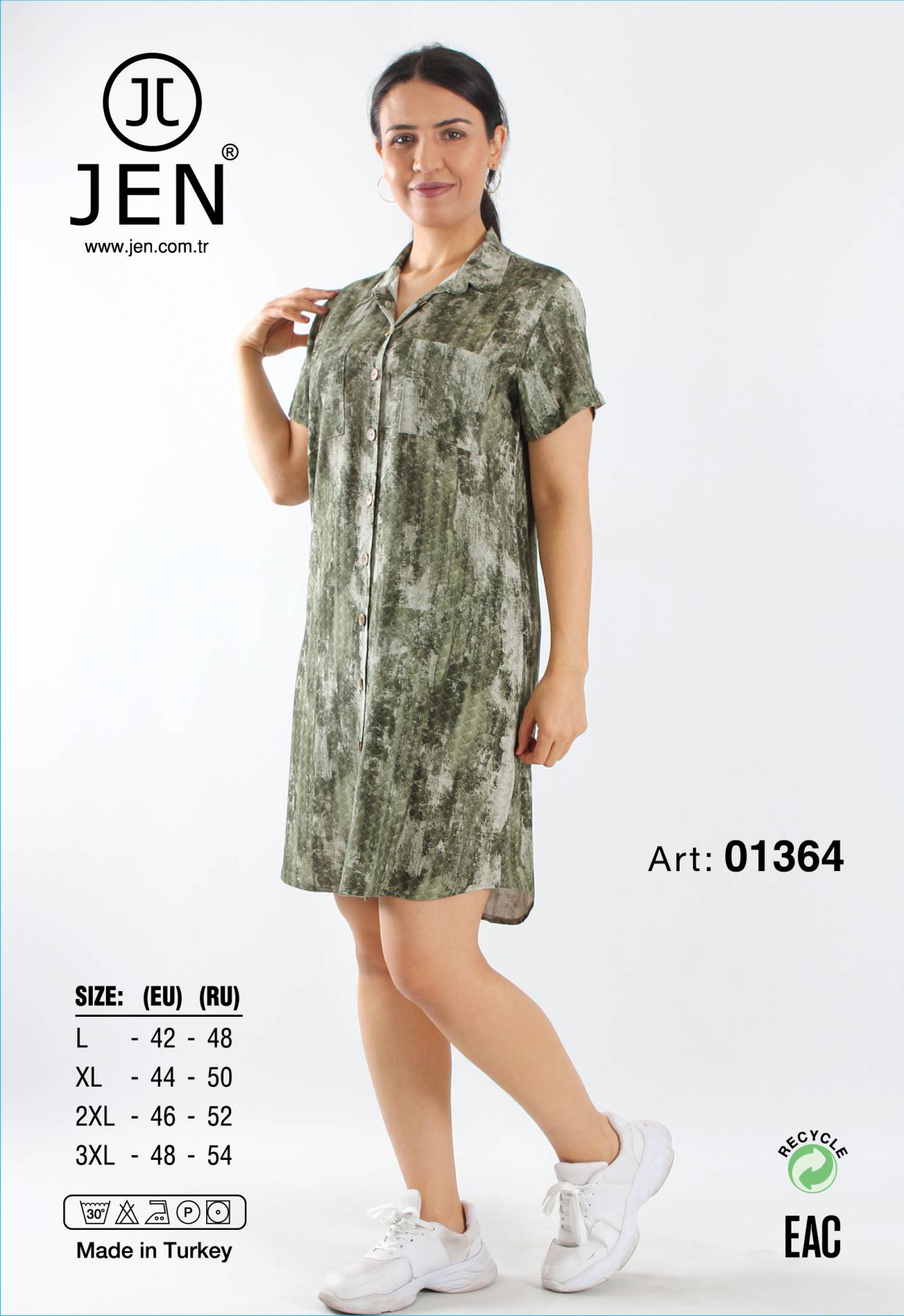 Jen 01364 халат L, 3XL
