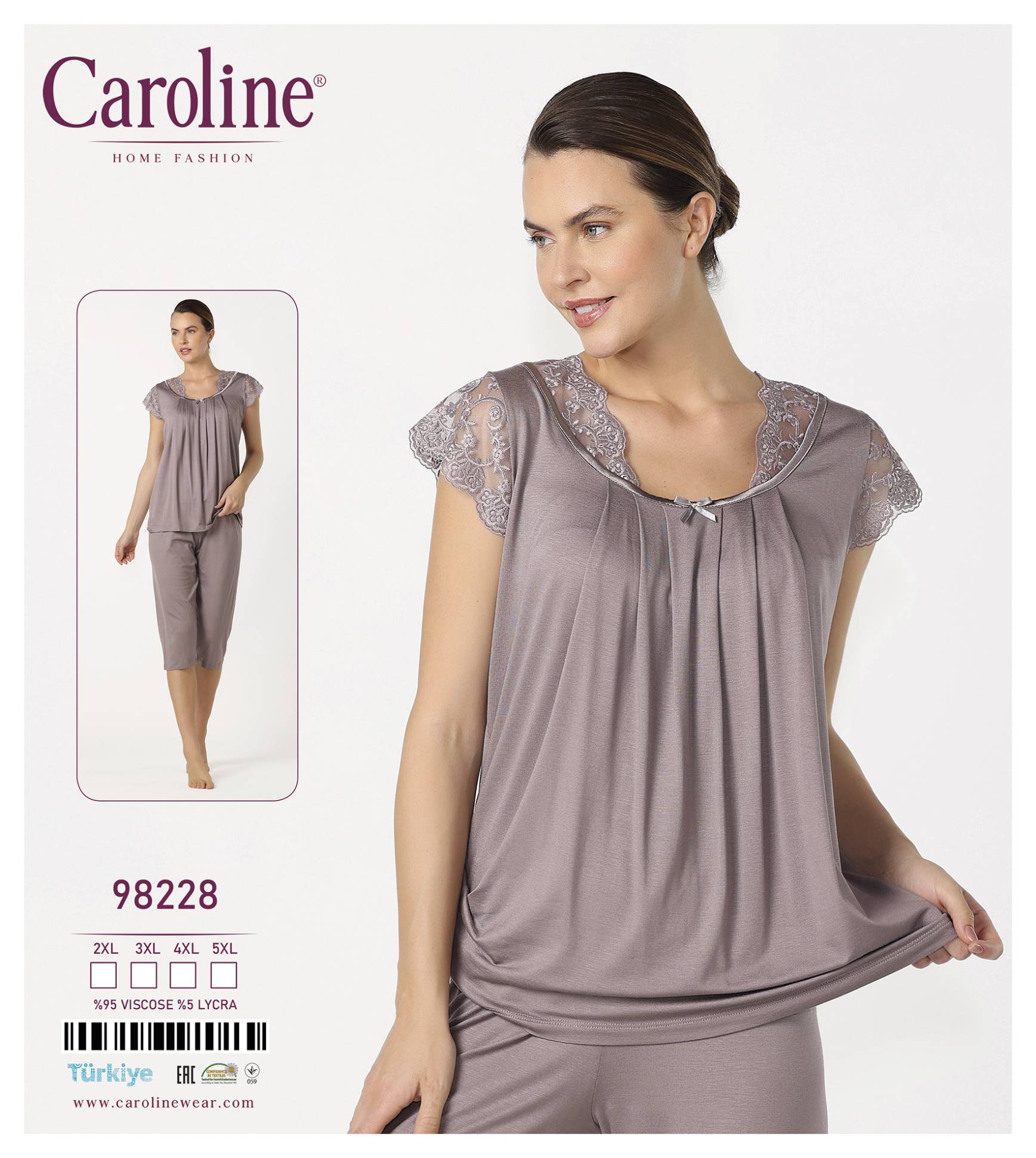 Caroline 98228 пижама 2XL, 3XL, 4XL, 5XL