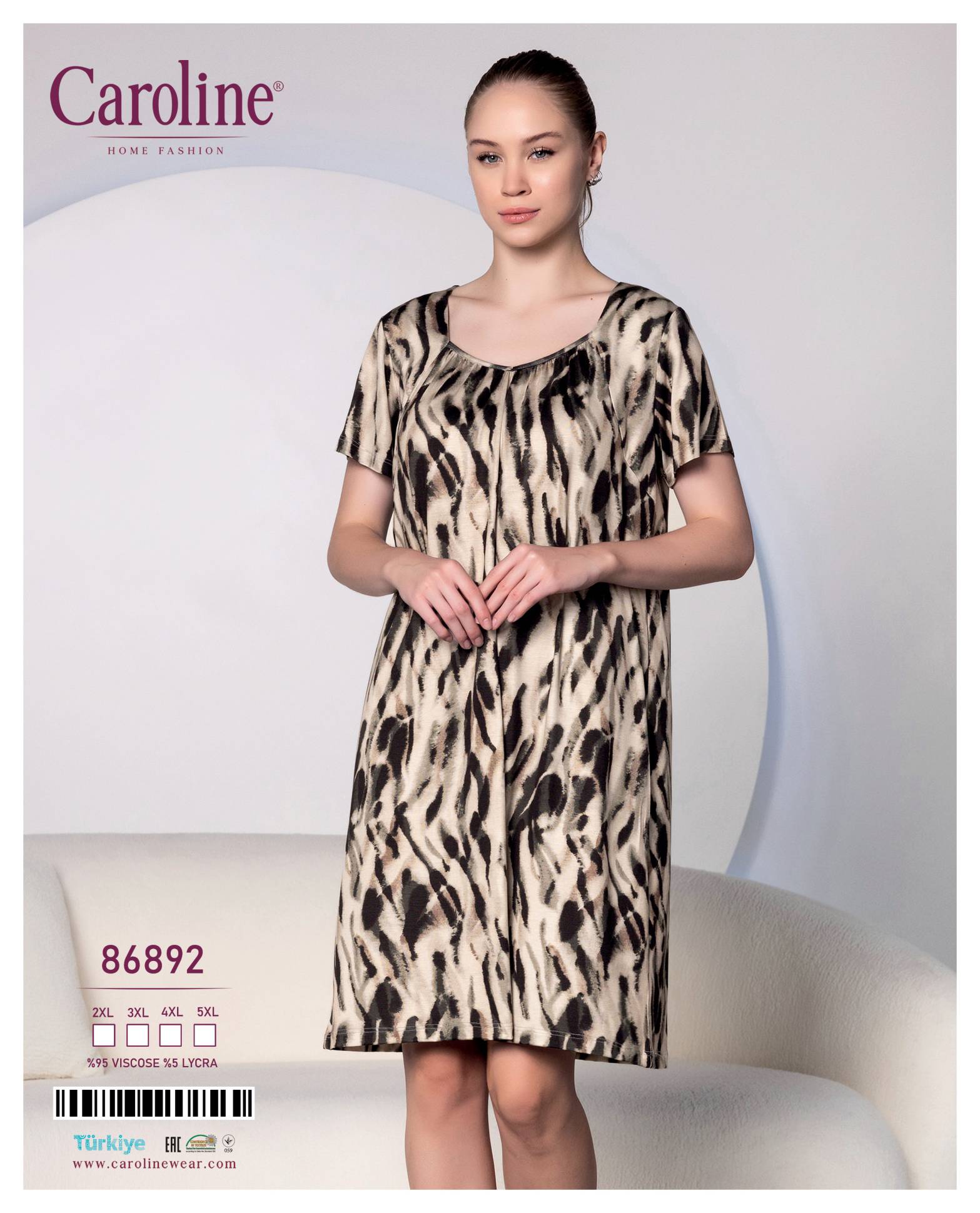 Caroline 86892 ночная рубашка 2XL, 5XL