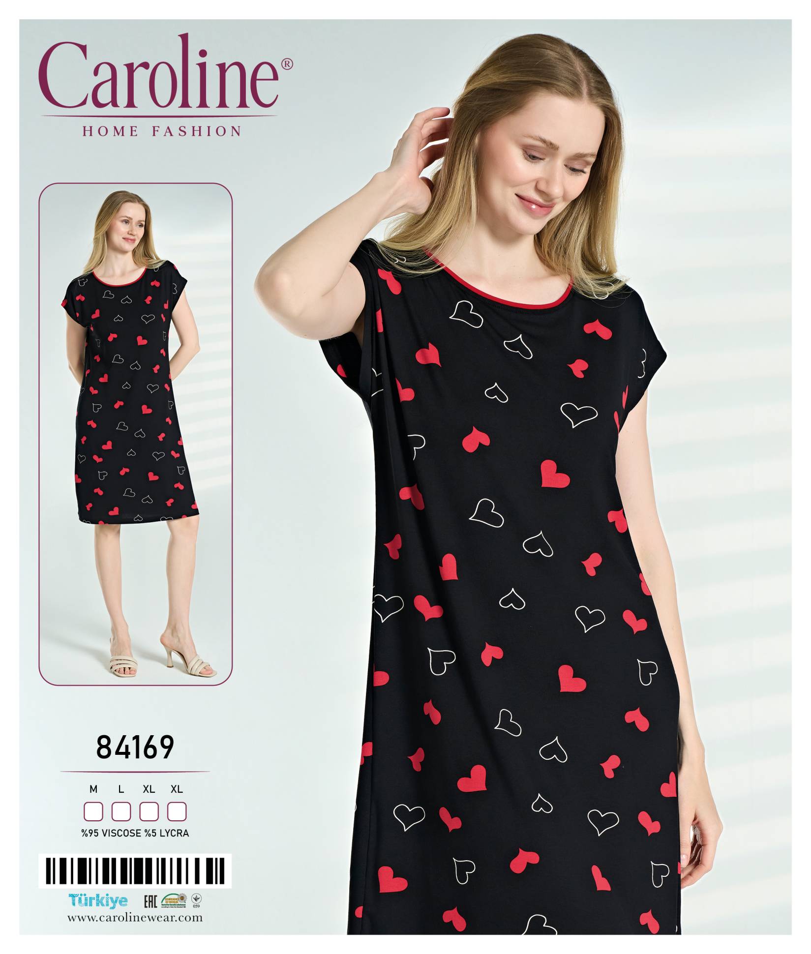 Caroline 84169 ночная рубашка L, XL