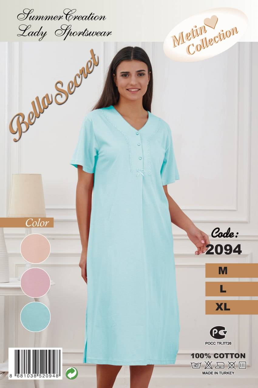 Metin 2094 ночная рубашка M, L, XL