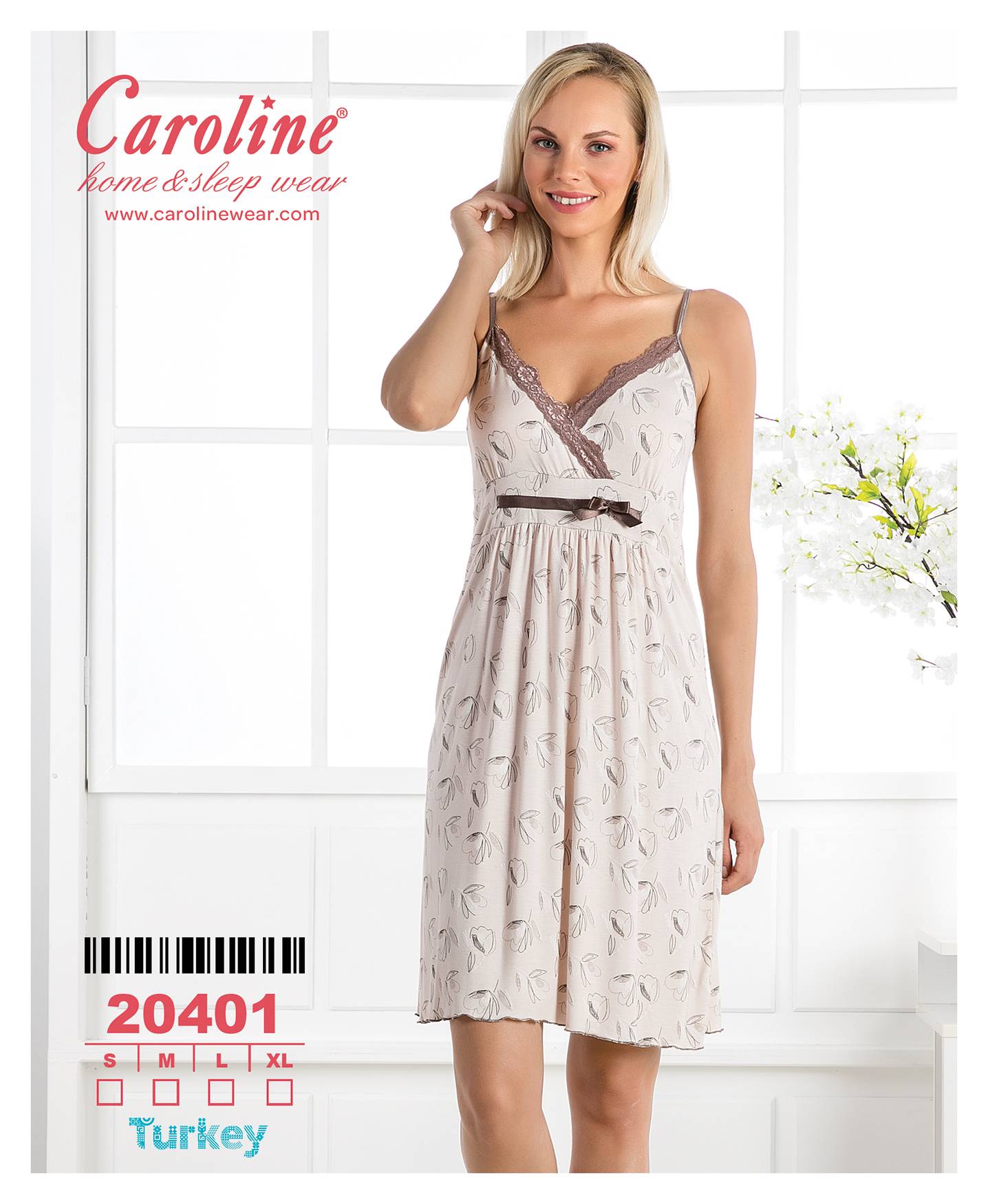 Caroline 20401 ночная рубашка M, L, XL