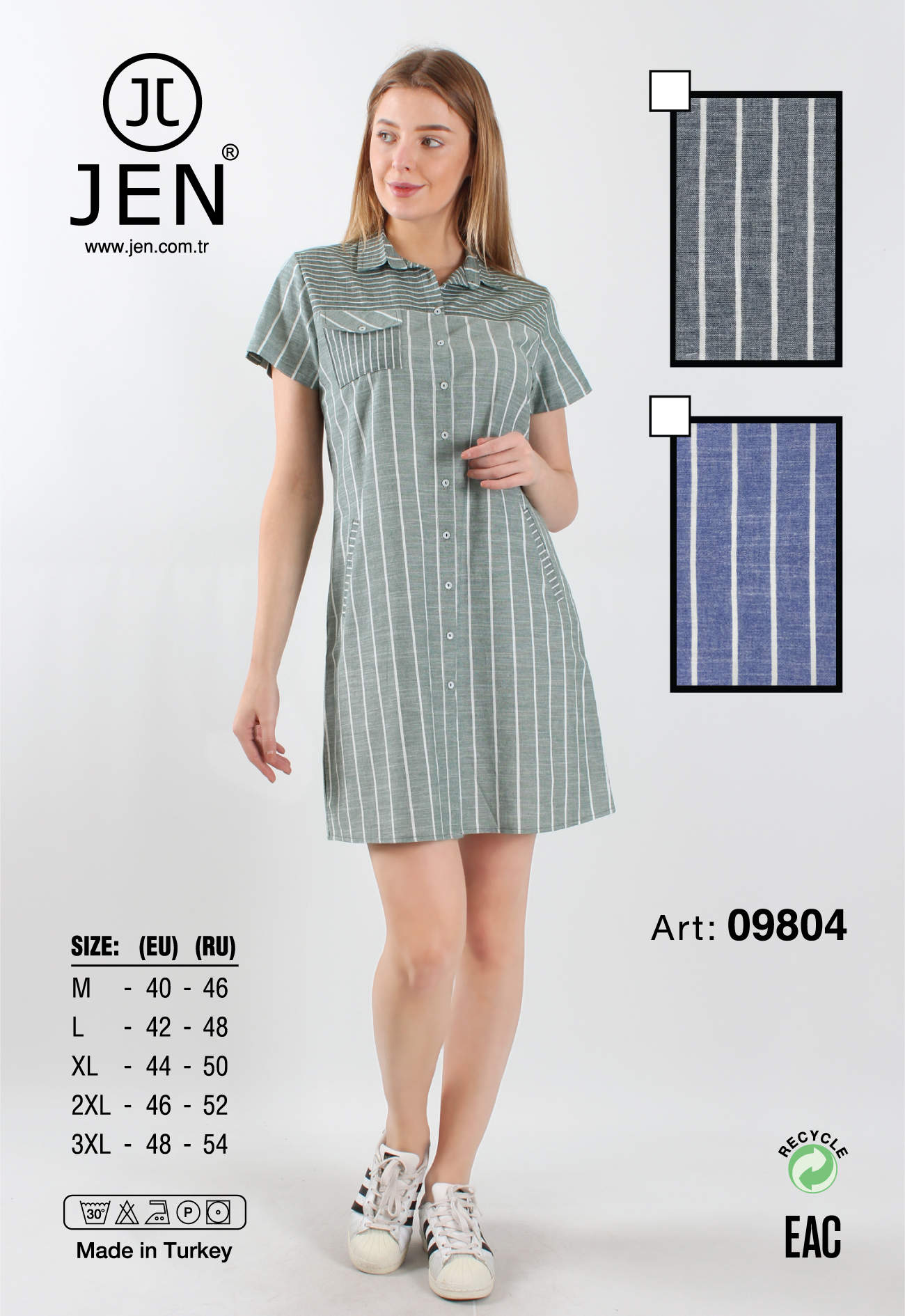 Jen 09804 халат M, L, 3XL