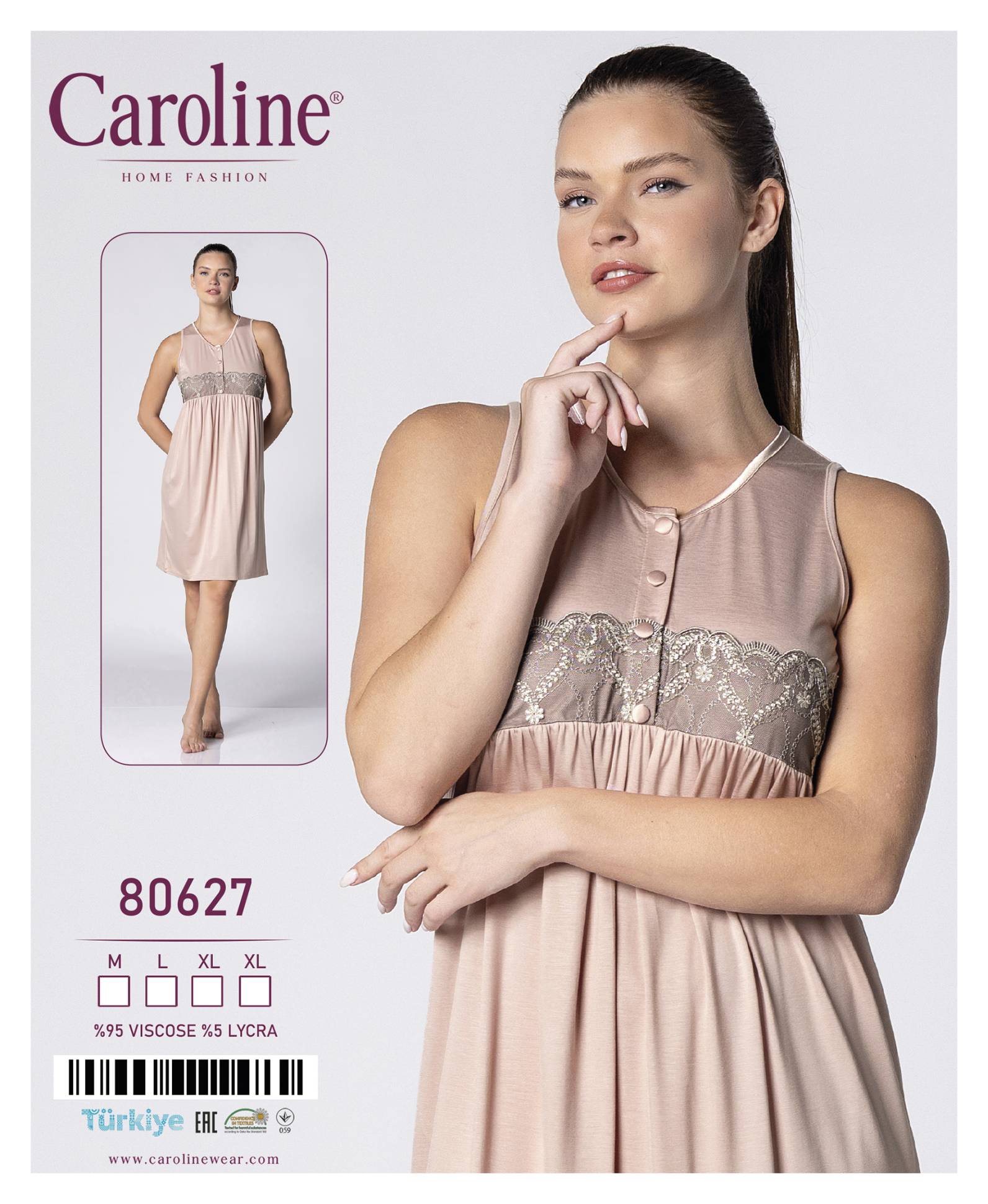 Caroline 80627 ночная рубашка XL