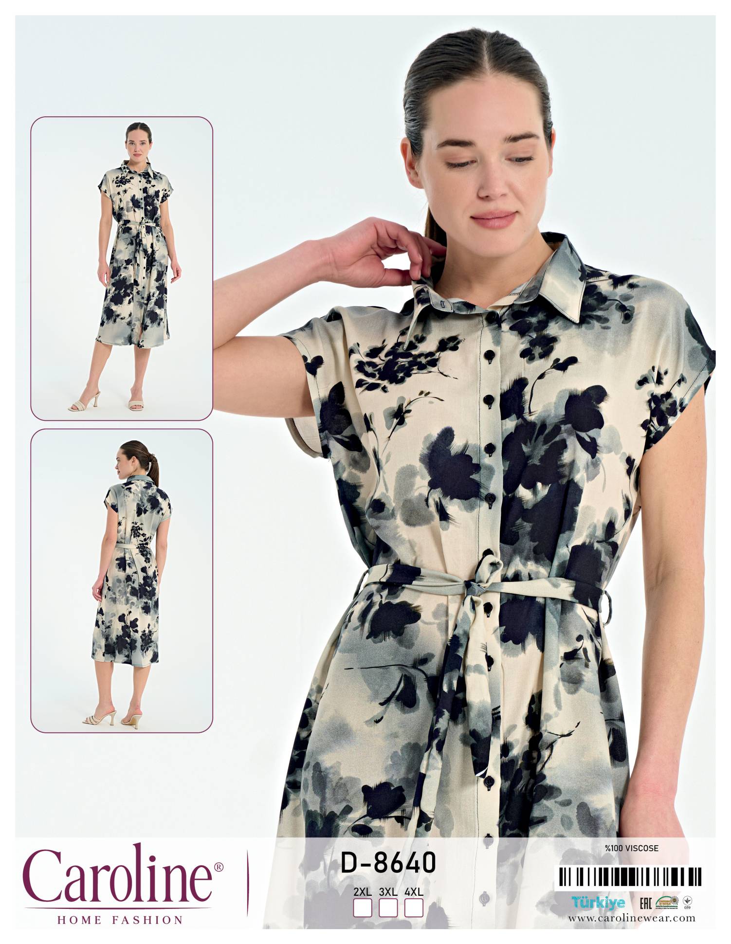 Caroline D-8640 халат 2XL, 3XL, 4XL