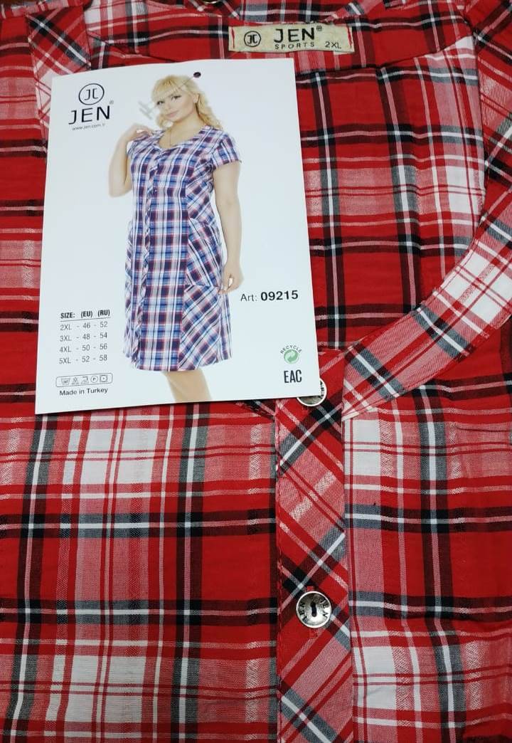 Jen 09215 халат 2XL, 3XL, 4XL, 5XL