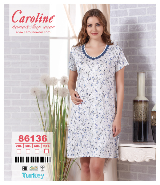 Caroline 86136 ночная рубашка 2XL