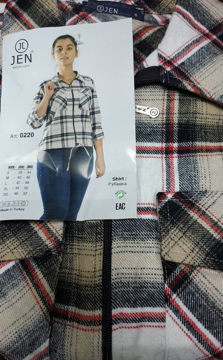 Jen 0220 рубашка S, M, L, XL, 2XL