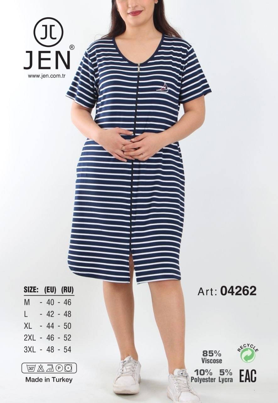 Jen 04262 халат M, L, XL, 2XL, 3XL