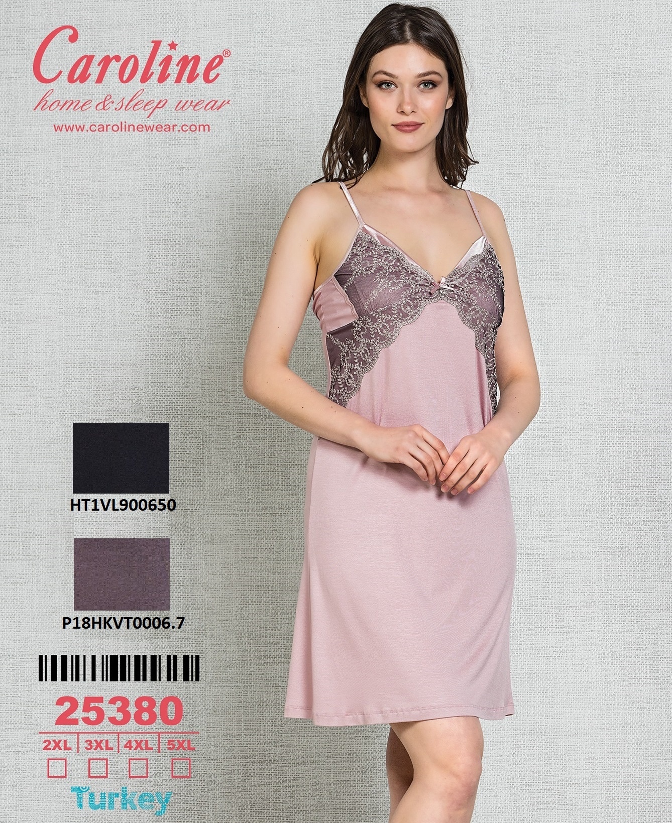 Caroline 25380 ночная рубашка 5XL